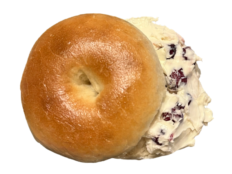 クランベリーとクリームチーズのベーグルサンド