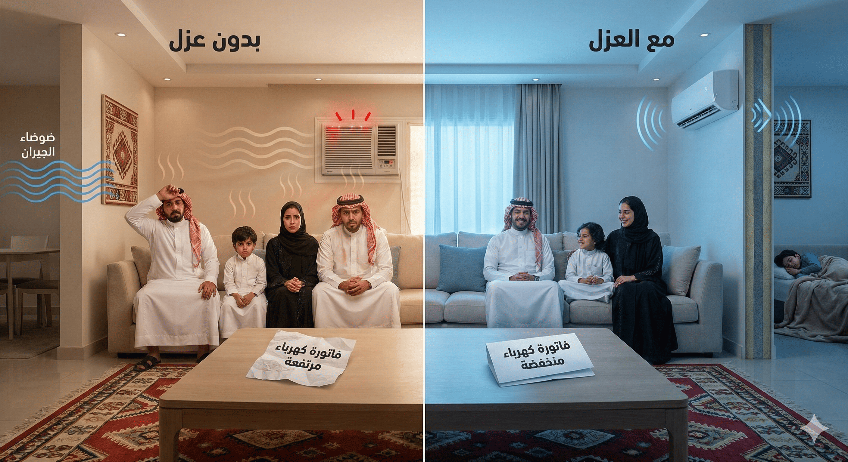 العزل الصوتي والحراري: من رفاهية إلى ضرورة ملحة في المنازل السعودية الحديثة