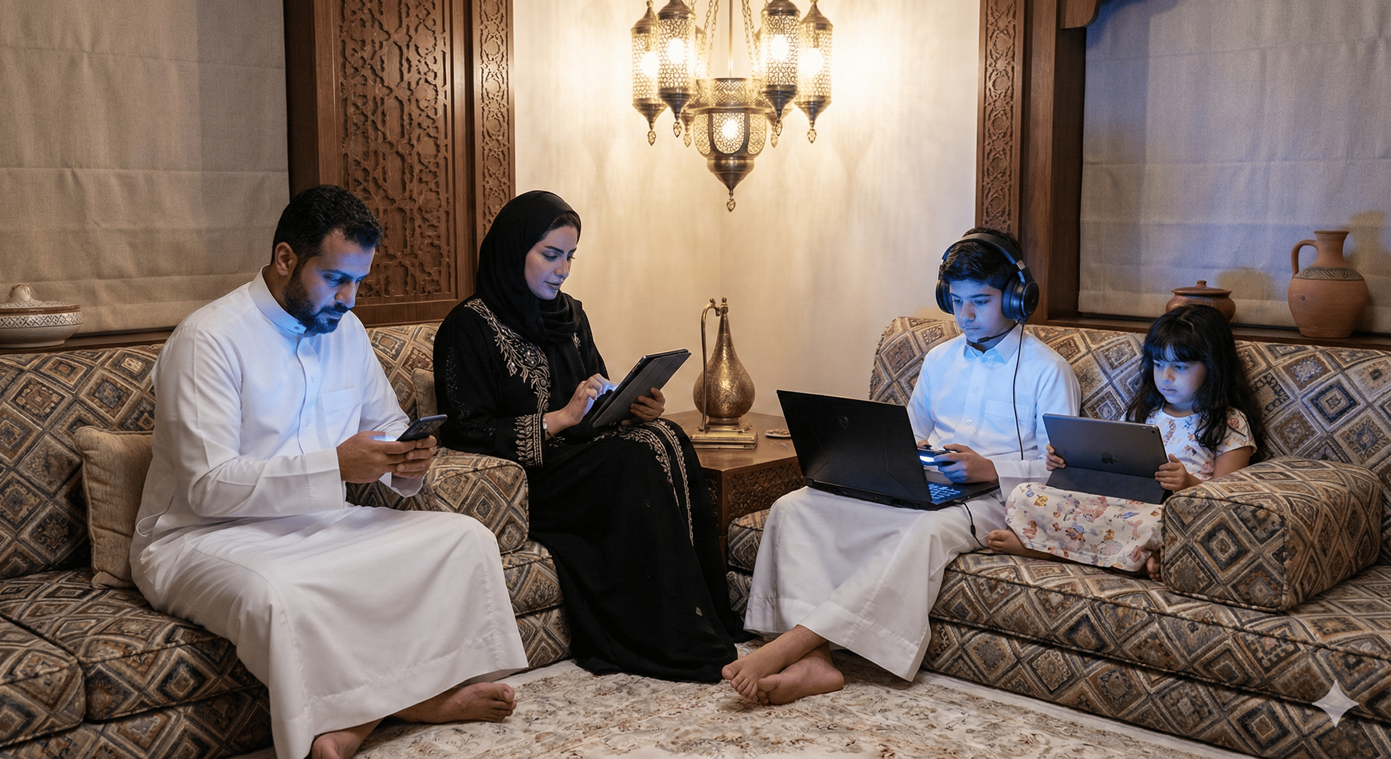  الغرباء تحت سقف واحد: كيف سرقت الشاشات دفء العائلة وكيف نستعيده؟