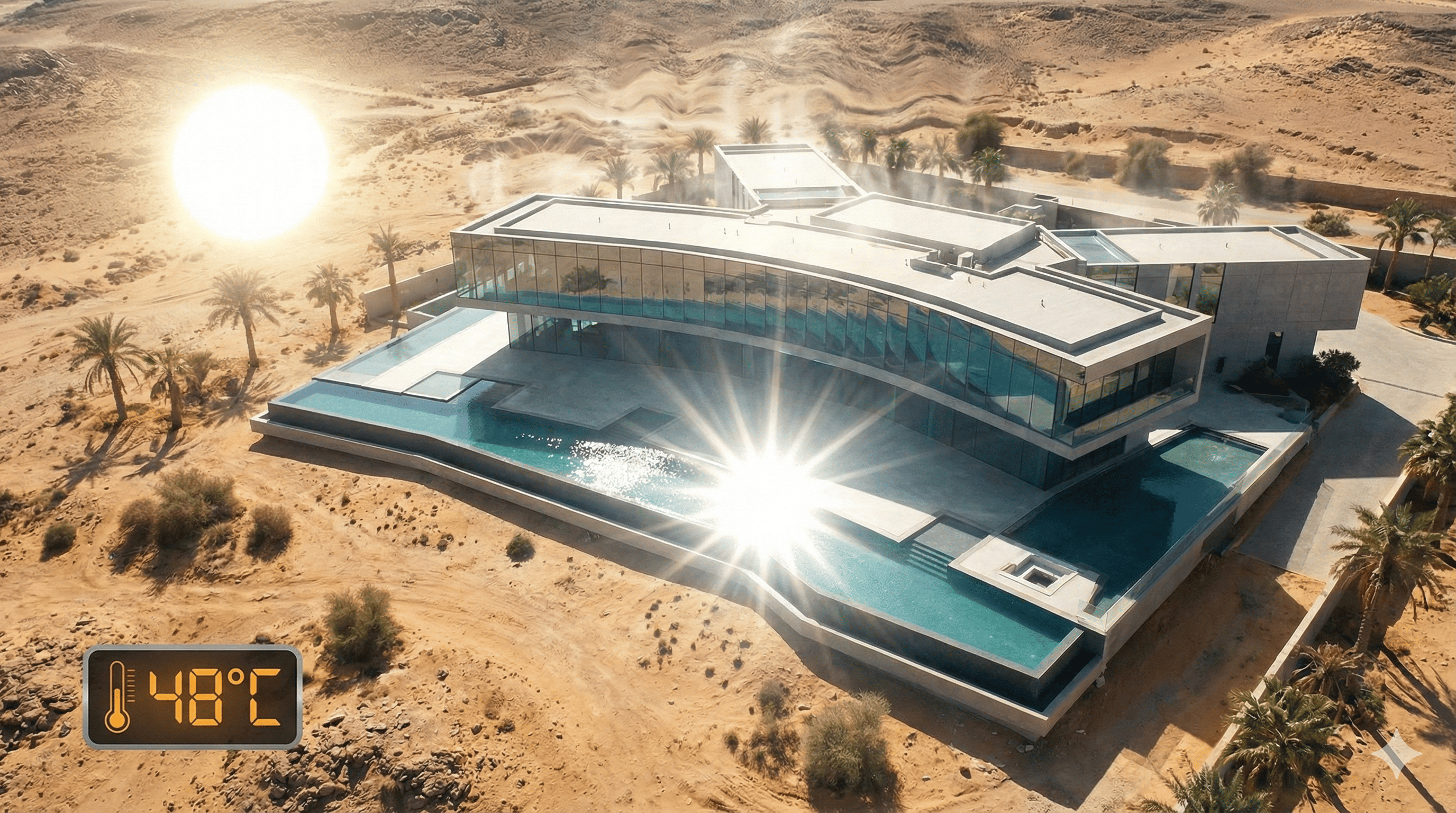 The Glass Curse: Why Panoramic Glass Facades Turn Into Ovens in Riyadh