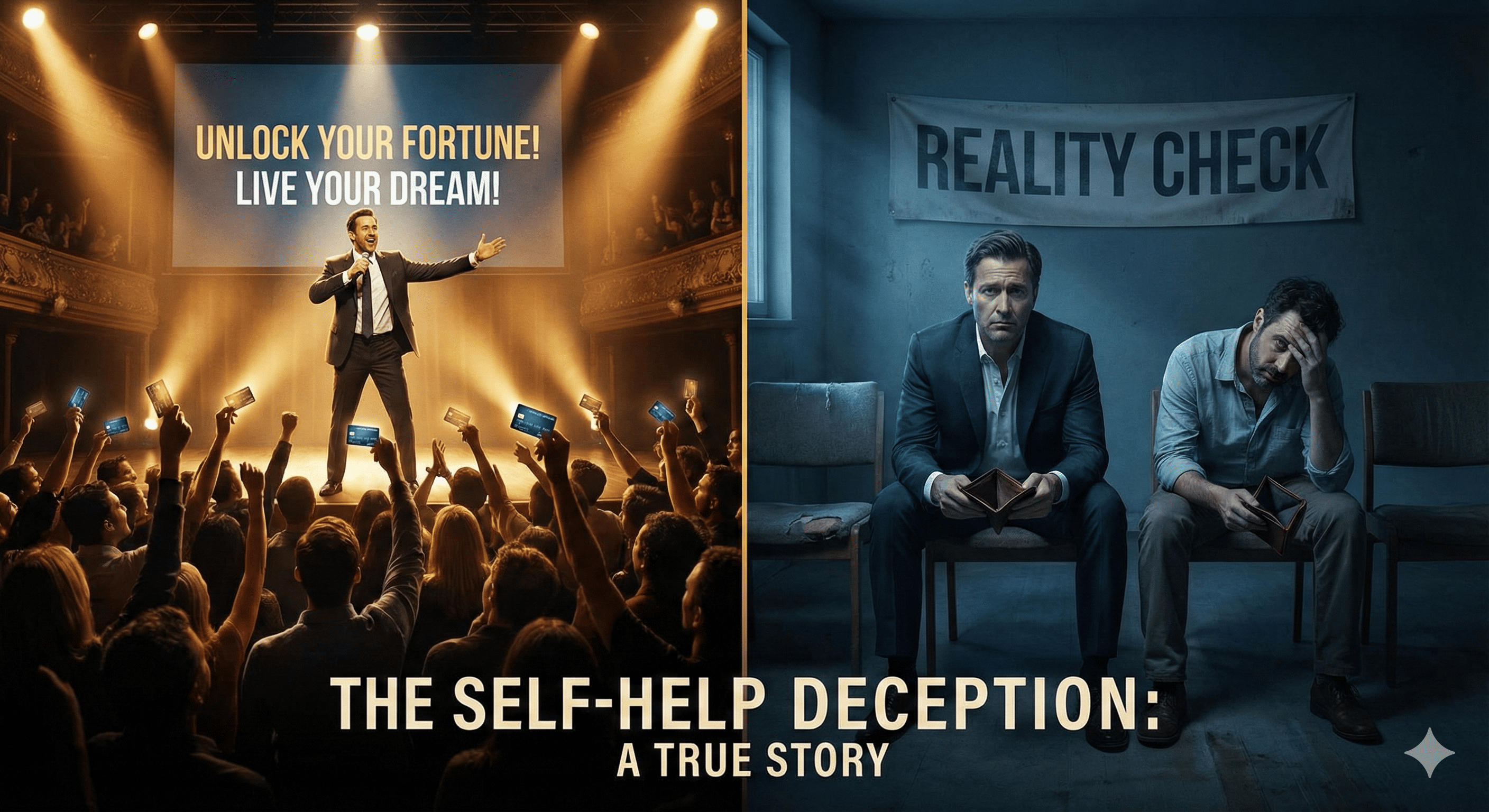 صناعة التطوير الذاتي: بين الحقيقة والنصب - دليلك الشامل لكشف المحتالين ومعرفة ما ينفعك فعلاً