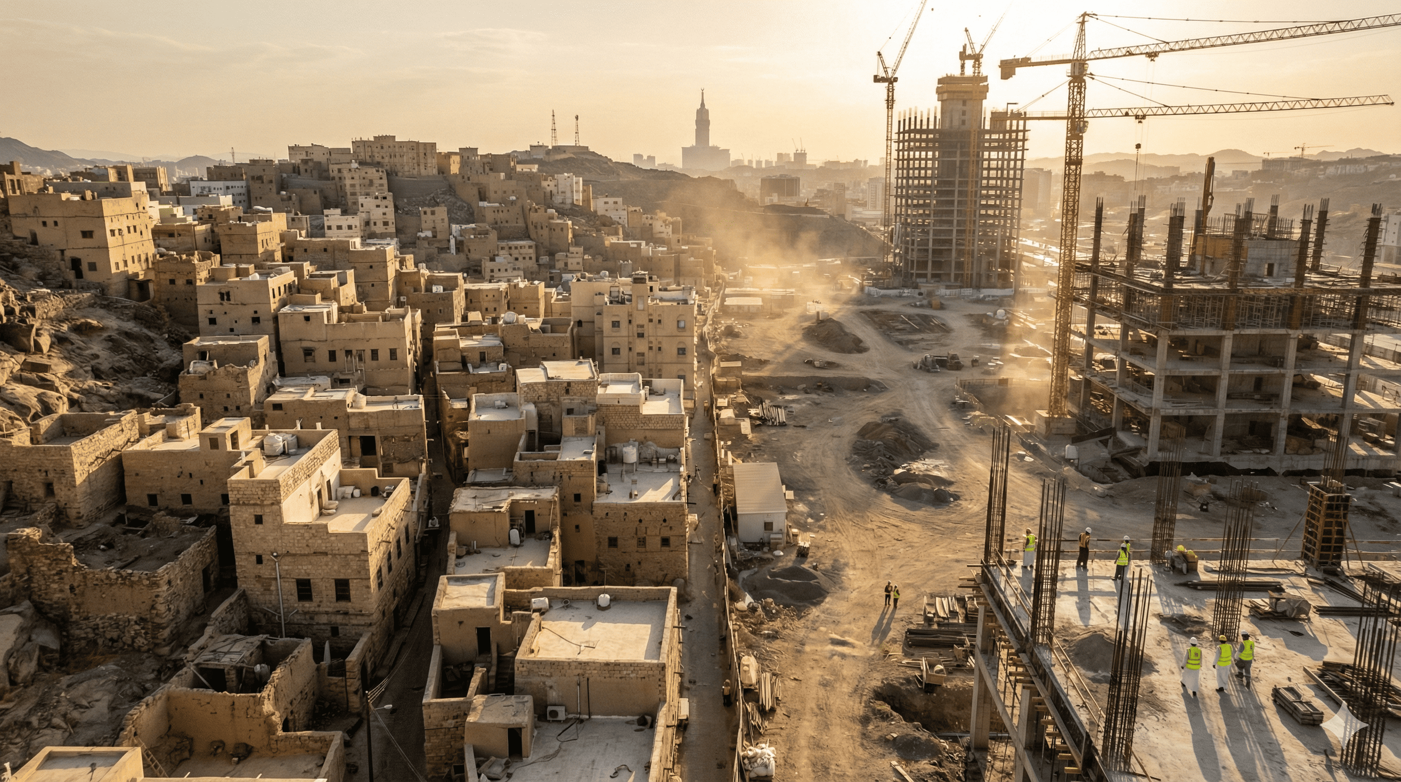 دليل شامل: مشاريع التطوير والهدم في مكة المكرمة 2026 - الأحياء المستهدفة، التعويضات، والمستقبل