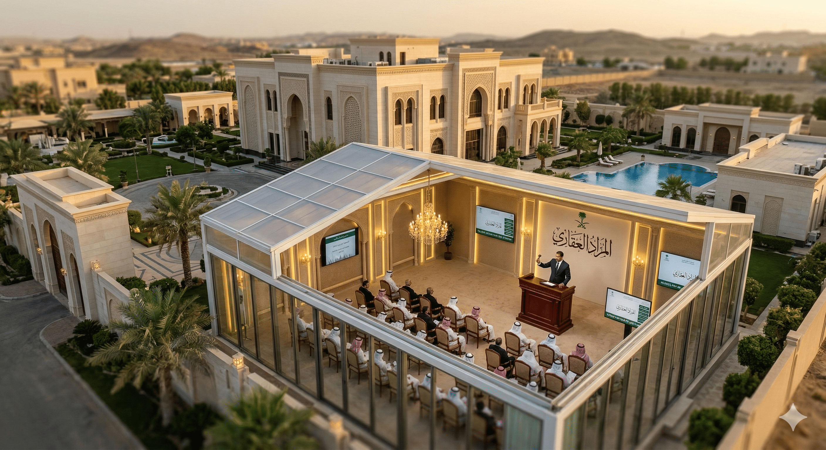 دليل المزادات العقارية الشامل 2026: بيع عقار الورثة، إجراءات المحكمة، المنصات، وطريقة الشراء والبيع