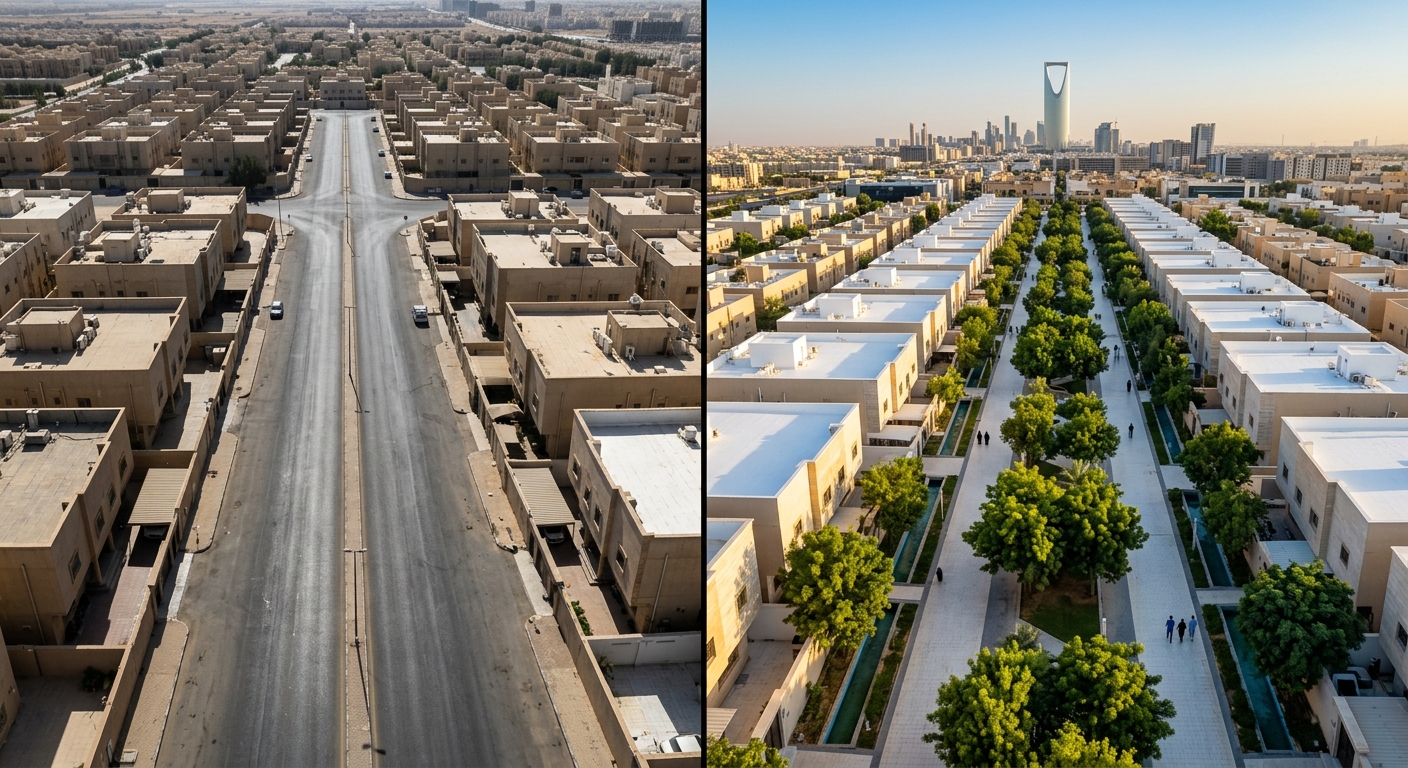 مشروع تبريد الرياض 2026: ليست مكيفات في الشوارع.. التقنية الكاملة التي ستعيد تعريف عقار العاصمة
