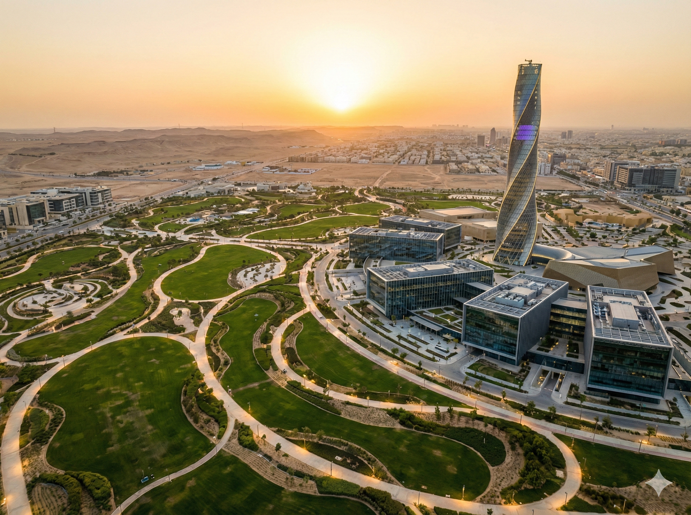 Royal Arts Complex in King Salman Park with Salmani architecture design