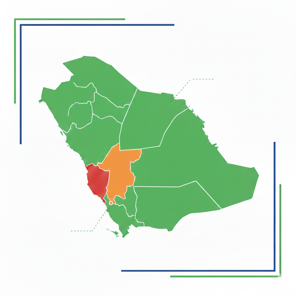 خريطة مناطق التملك في السعودية