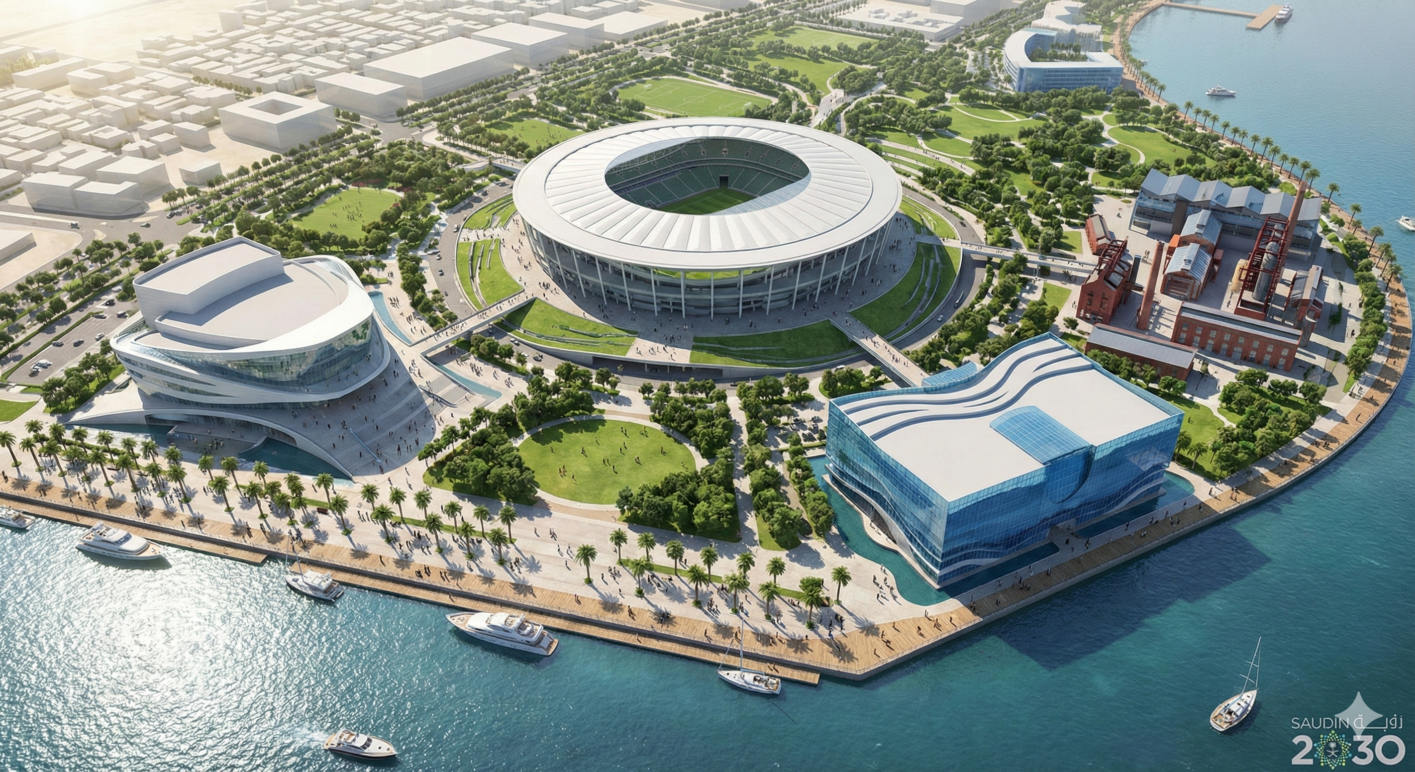 Four Main Landmarks of Jeddah Central