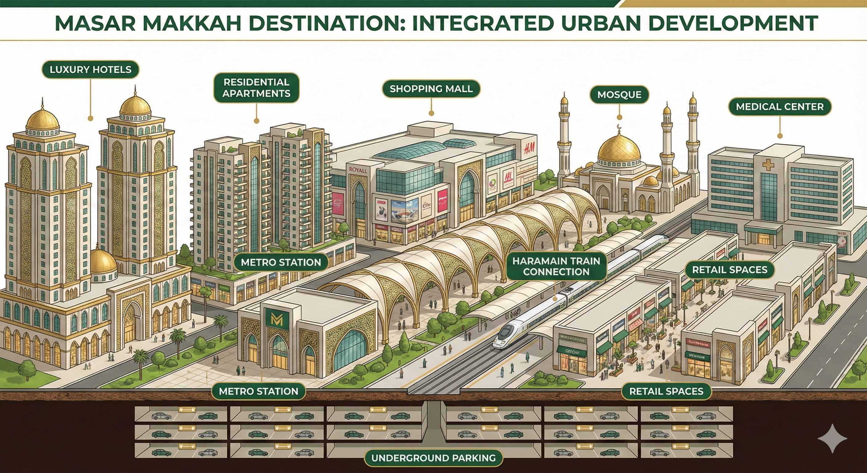 مكونات مشروع وجهة مسار مكة