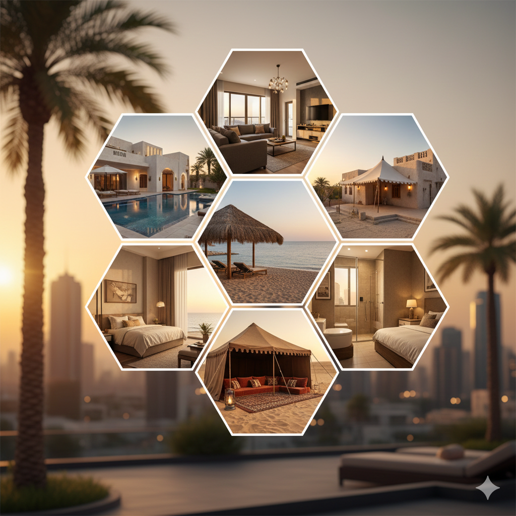 أنواع الوحدات السياحية المسموح تأجيرها