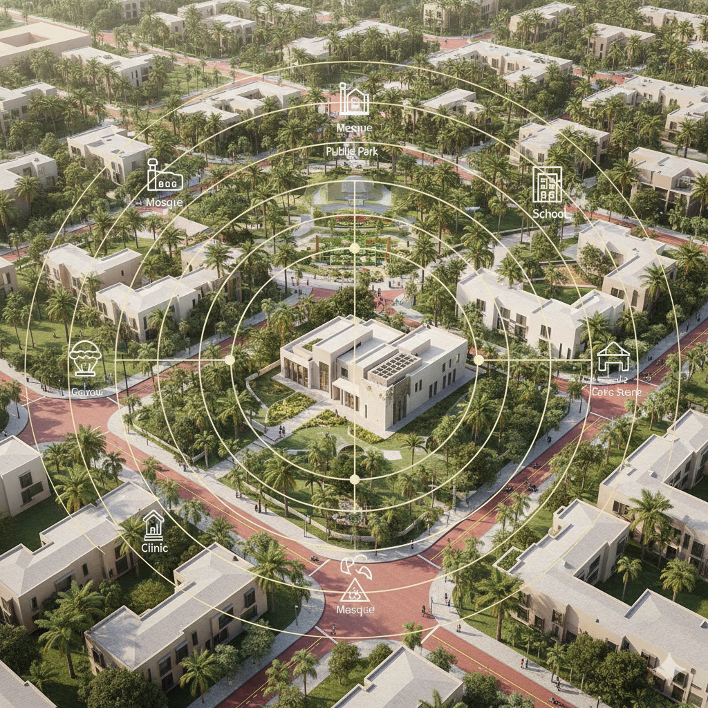 The 15-minute city concept and full-service neighborhood