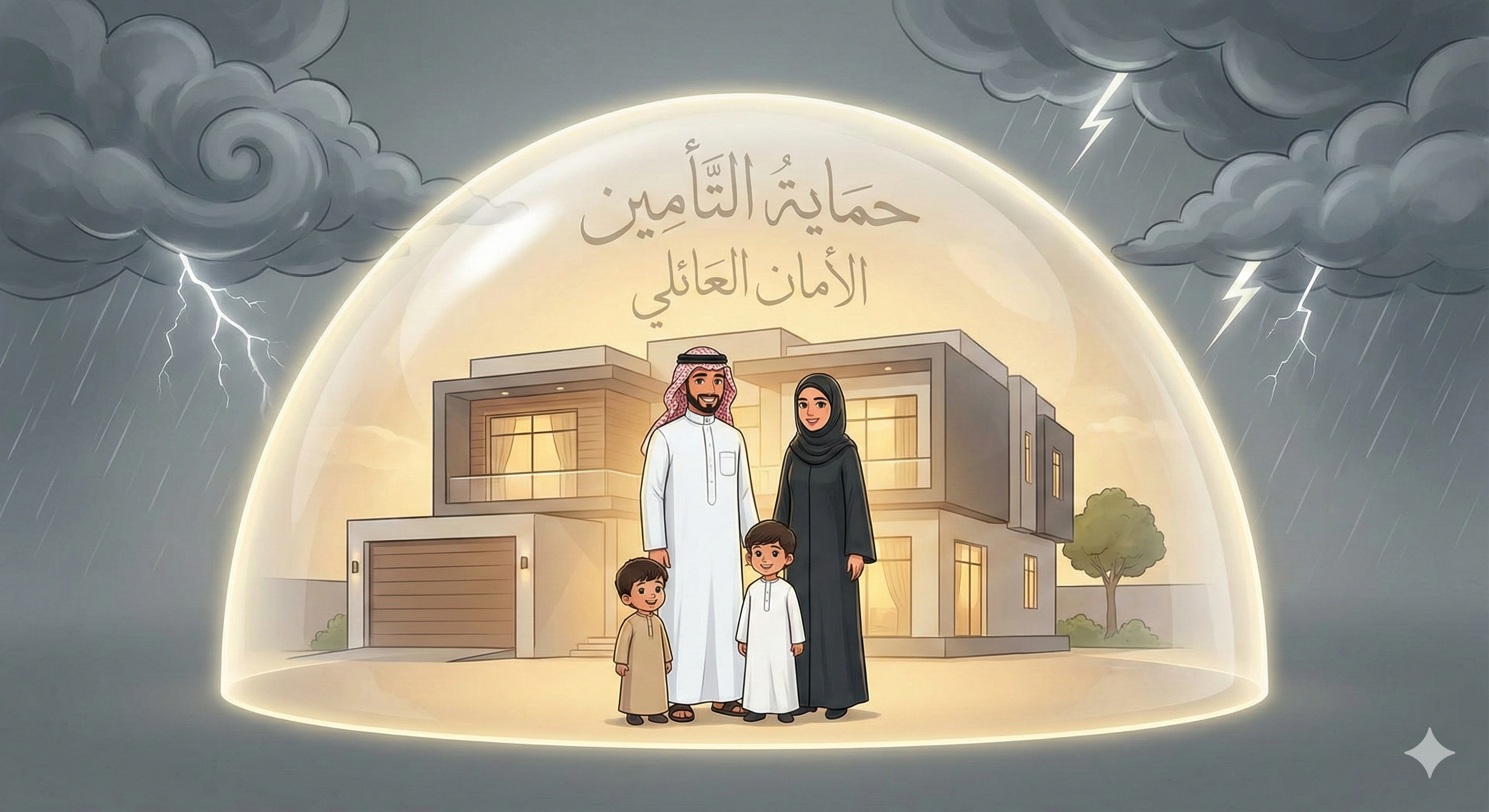 Family protection through default insurance in real estate financing