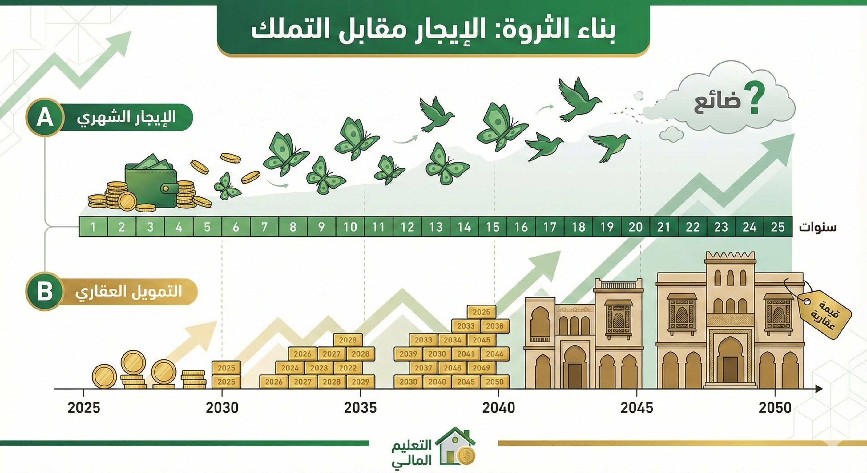 The difference between renting and owning: Forced savings and wealth building