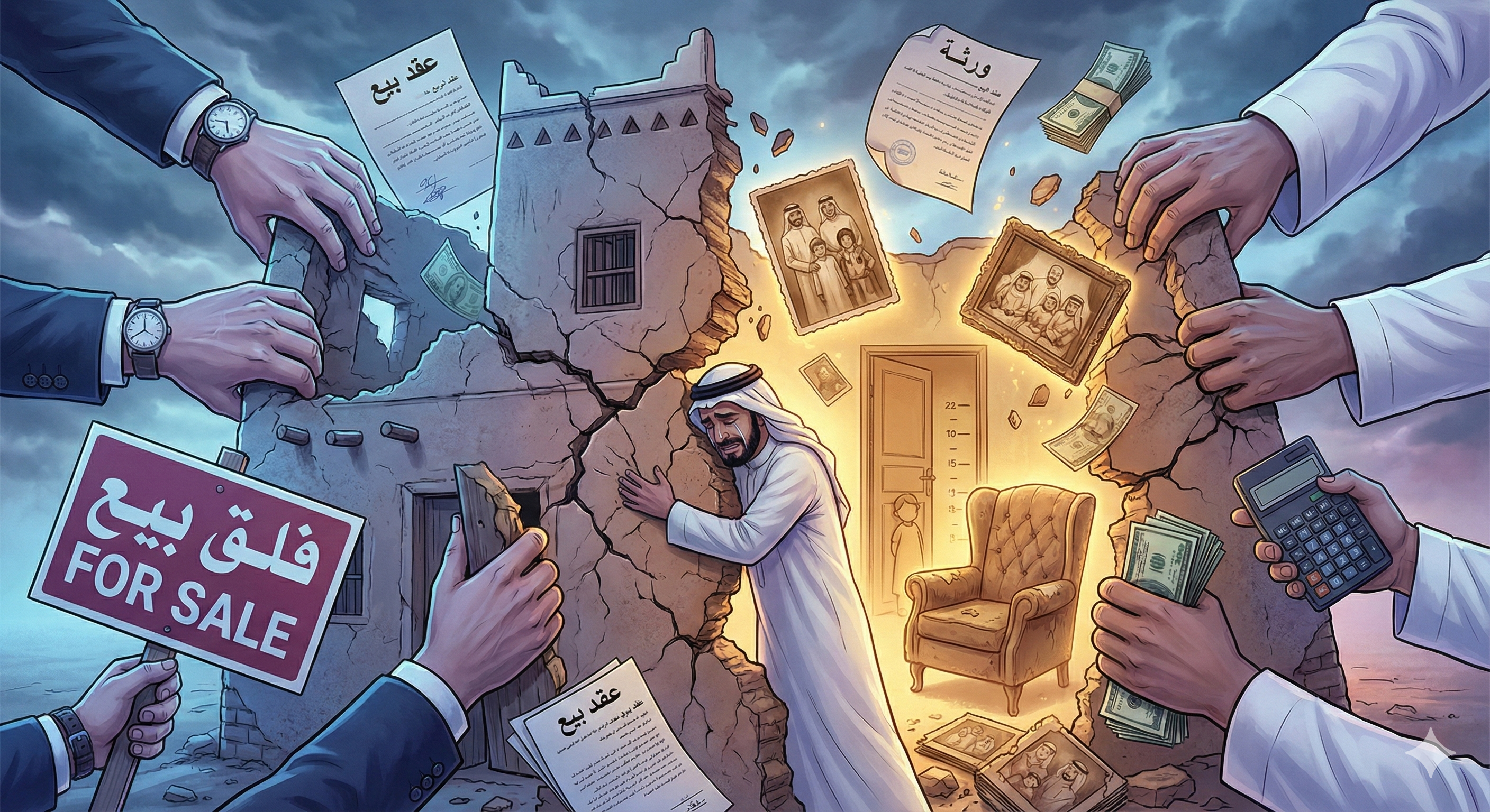 معركة الورثة: عندما يتحول بيت العائلة لساحة صراع بين الإخوة