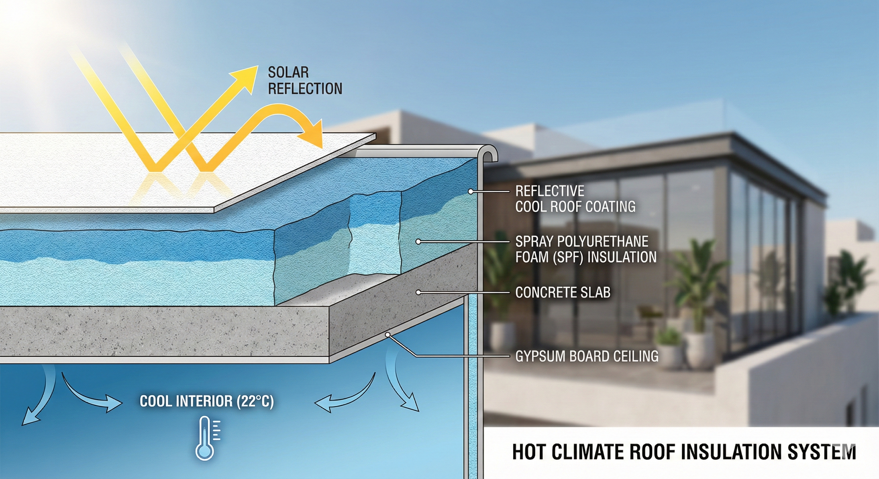 حلول العزل الحراري للملاحق العلوية - طبقات العزل المتعددة