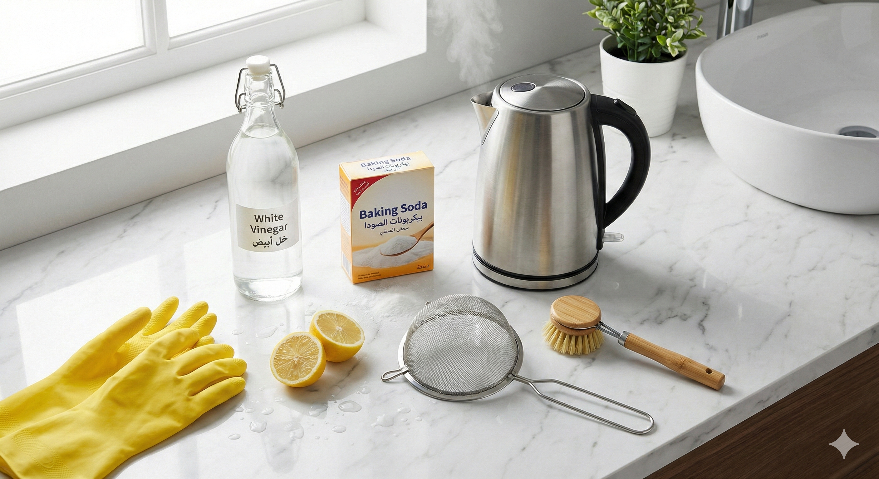 Natural solutions for sewer odors - vinegar and baking soda