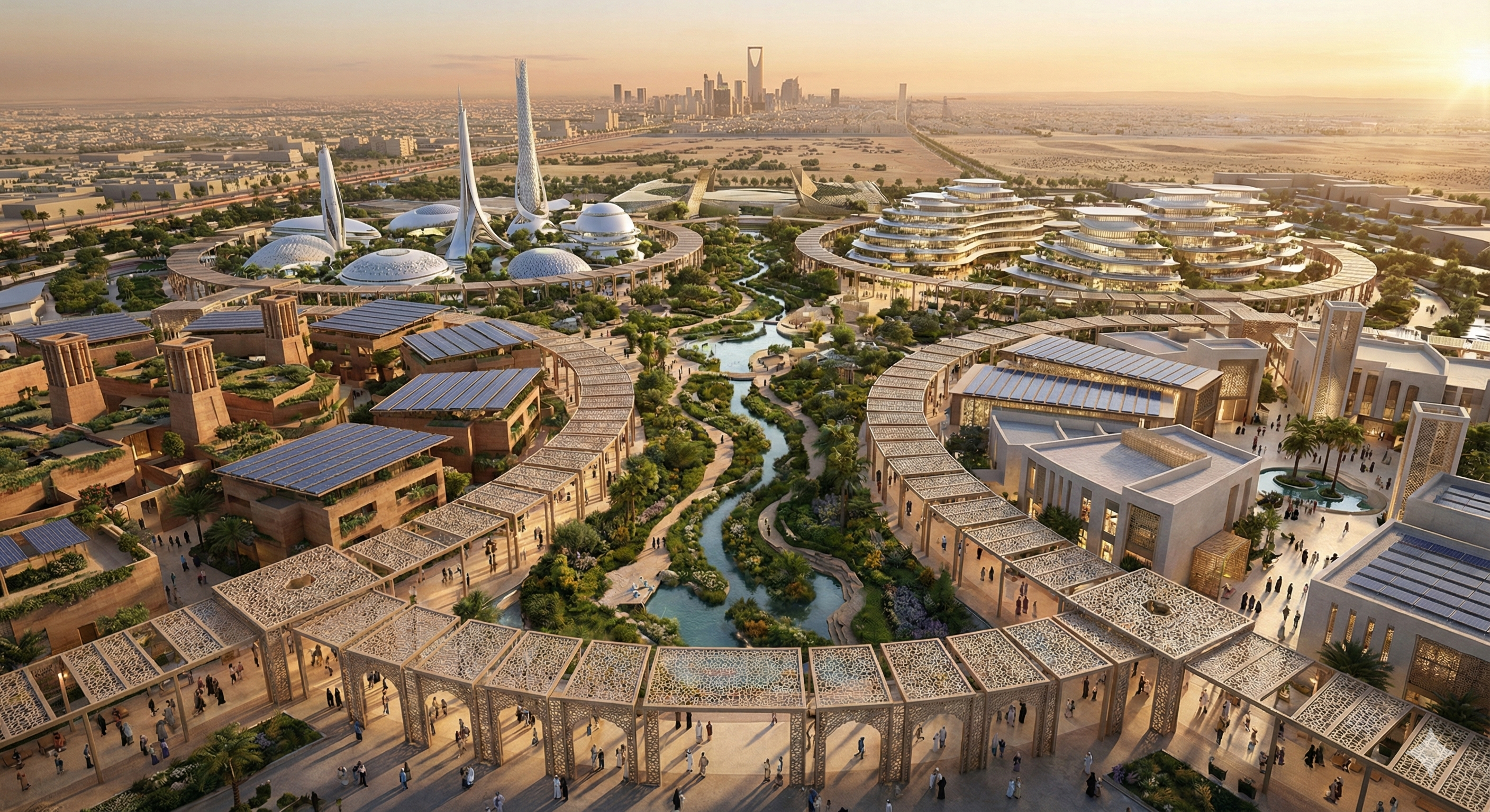 Riyadh Expo 2030 Master Plan and Four Zones