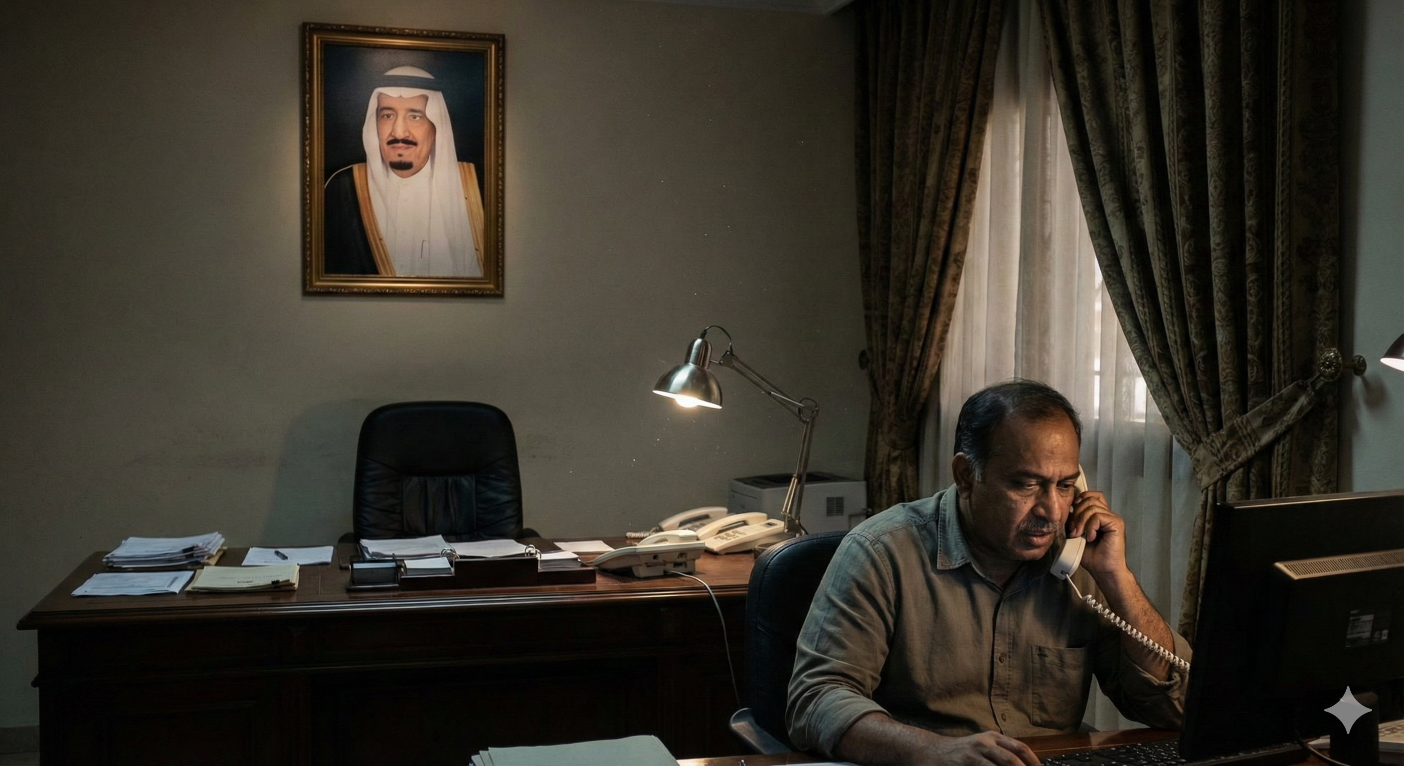 مكتب عقاري يعكس ظاهرة التستر التجاري