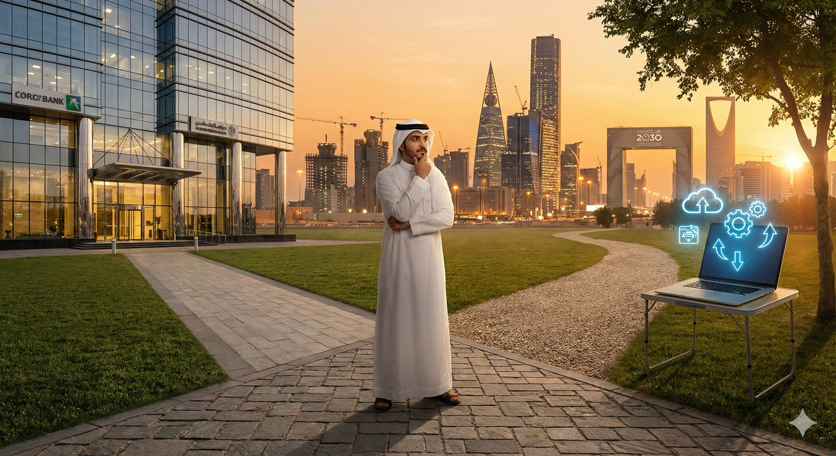 Career crossroads for Saudi real estate marketer