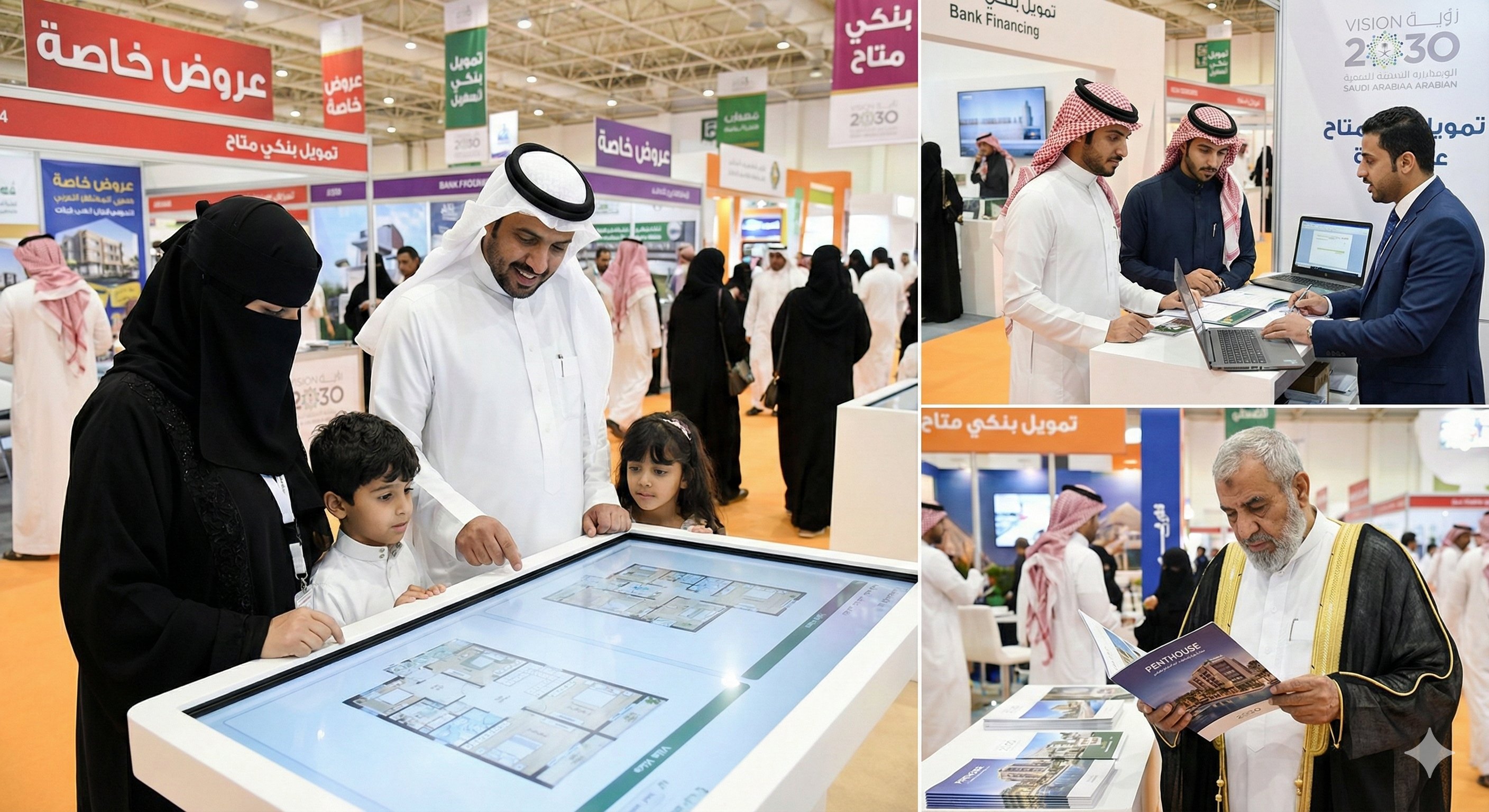 زوار المعرض العقاري يستكشفون العروض