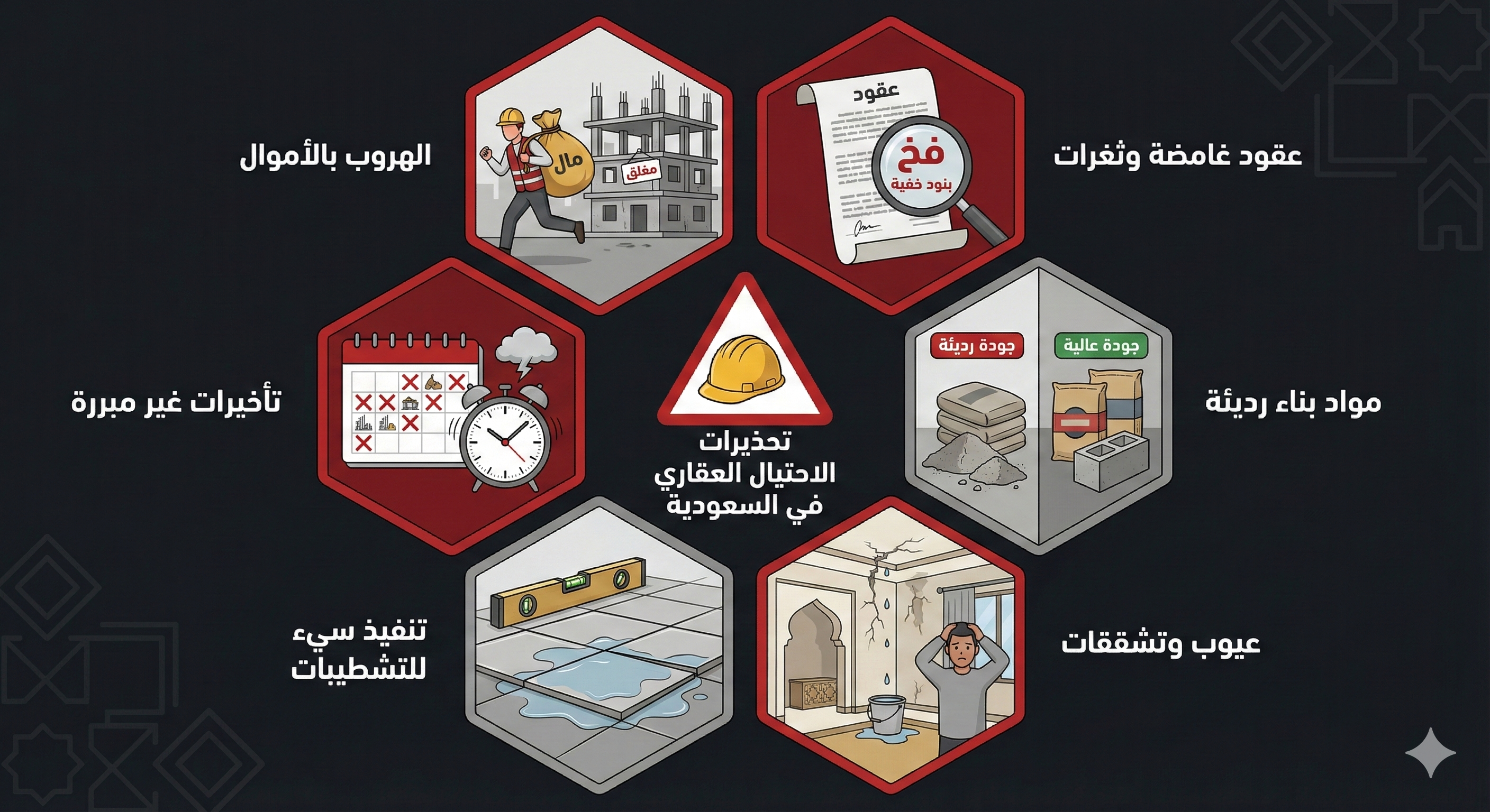 Types of contractor problems in Saudi Arabia