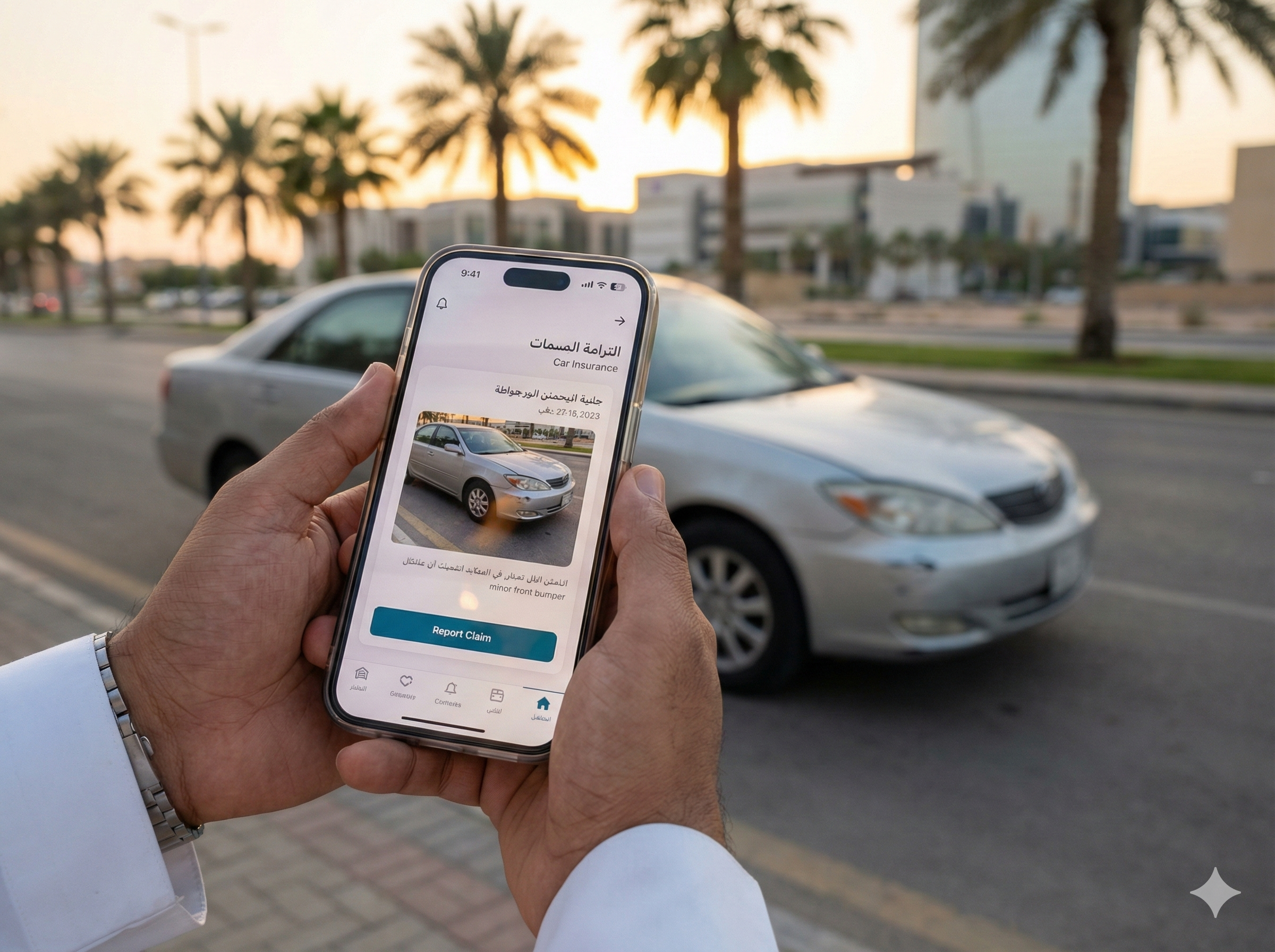 Calling Najm or Traffic after an accident