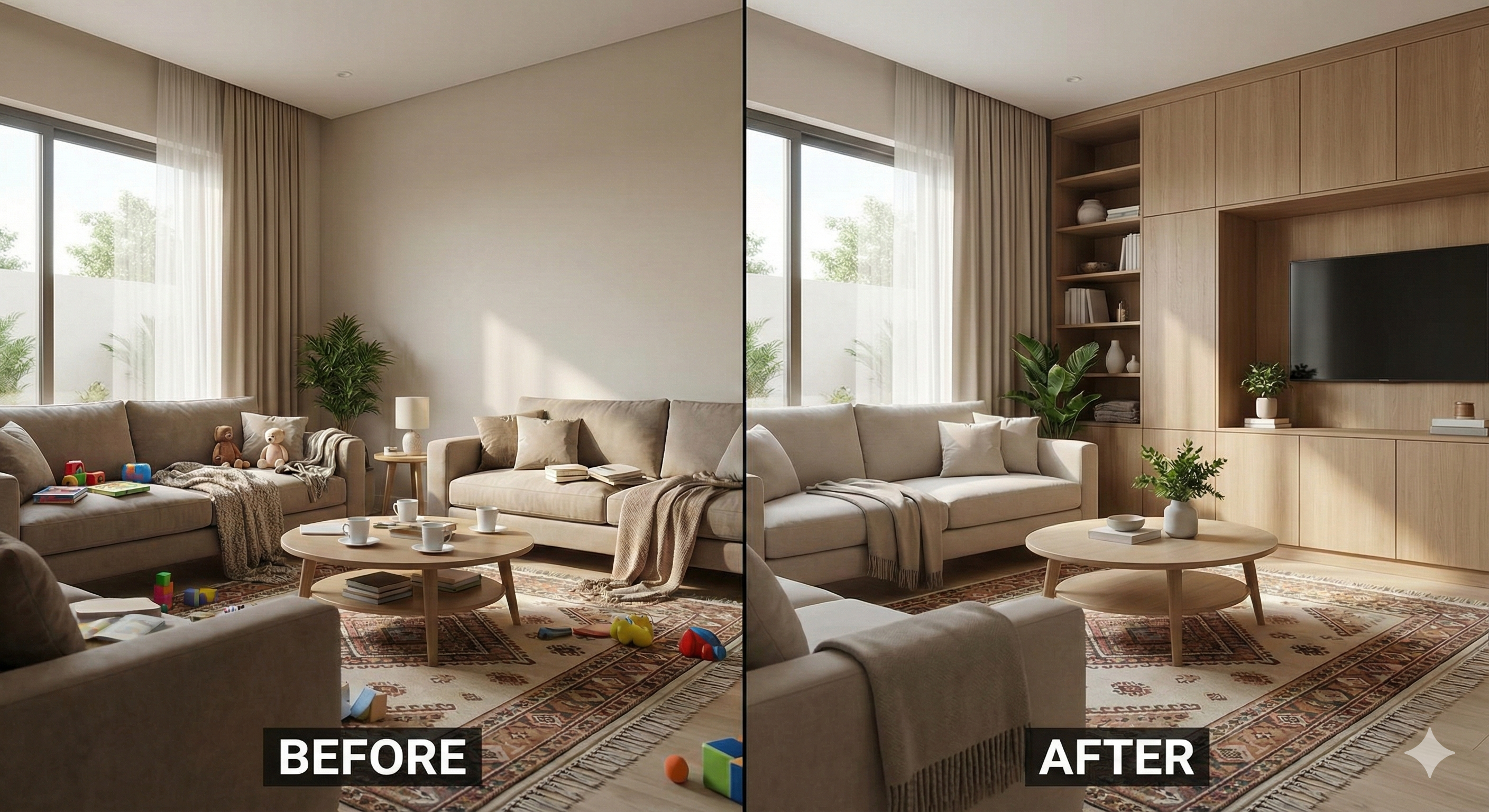 منزل نظيف ومرتب يعكس الراحة النفسية والهدوء