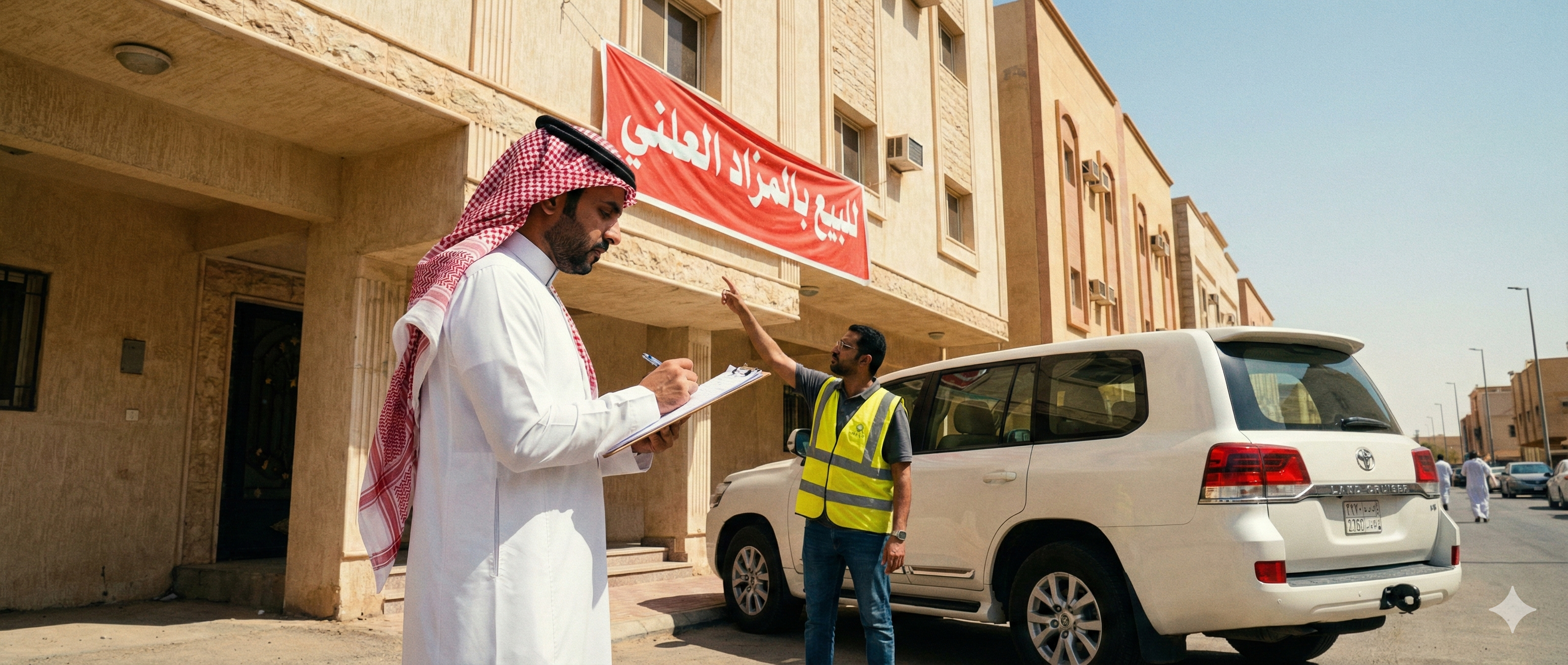فحص ومعاينة العقار قبل المزاد