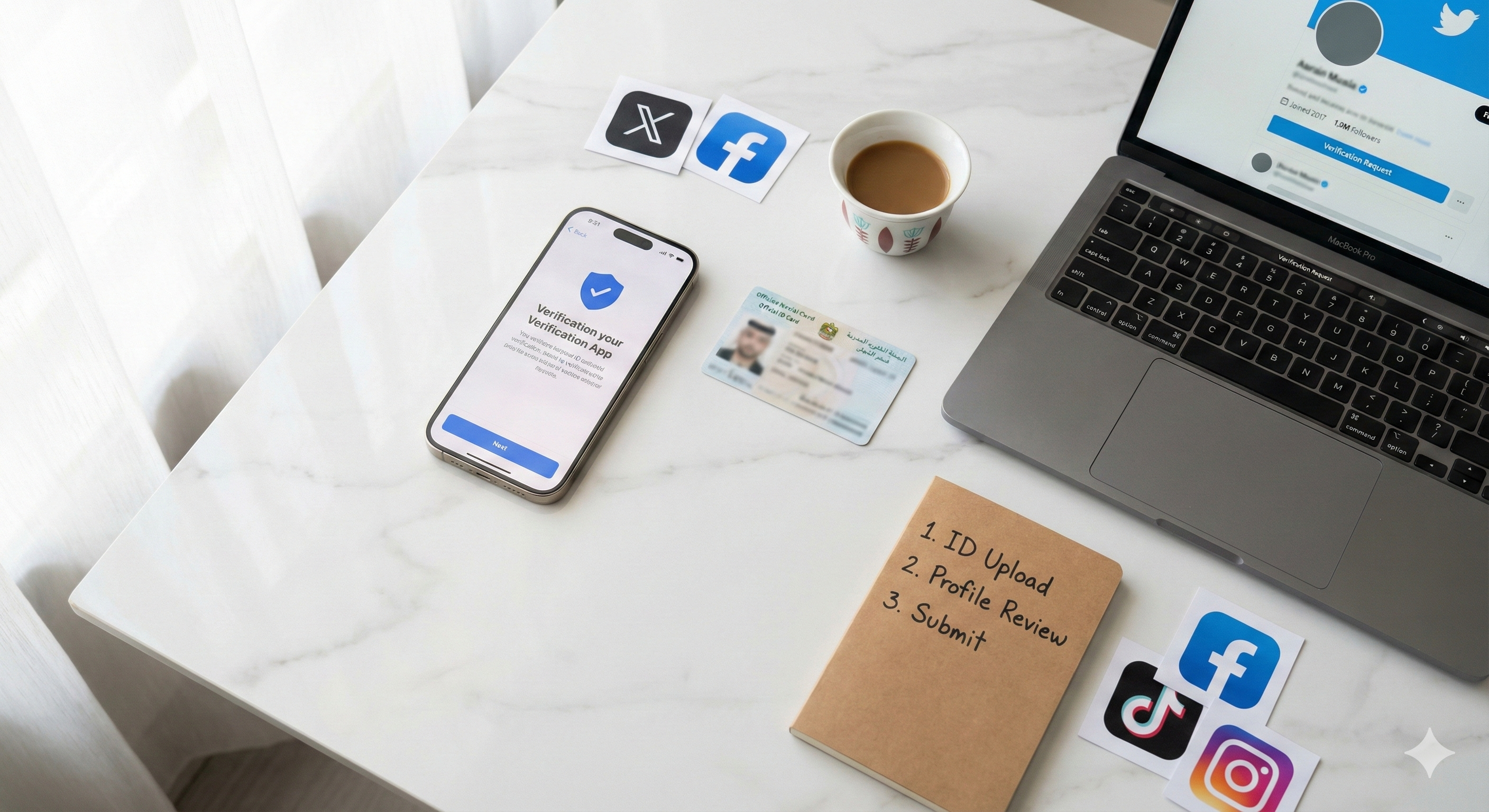 خطوات توثيق حسابات التواصل الاجتماعي