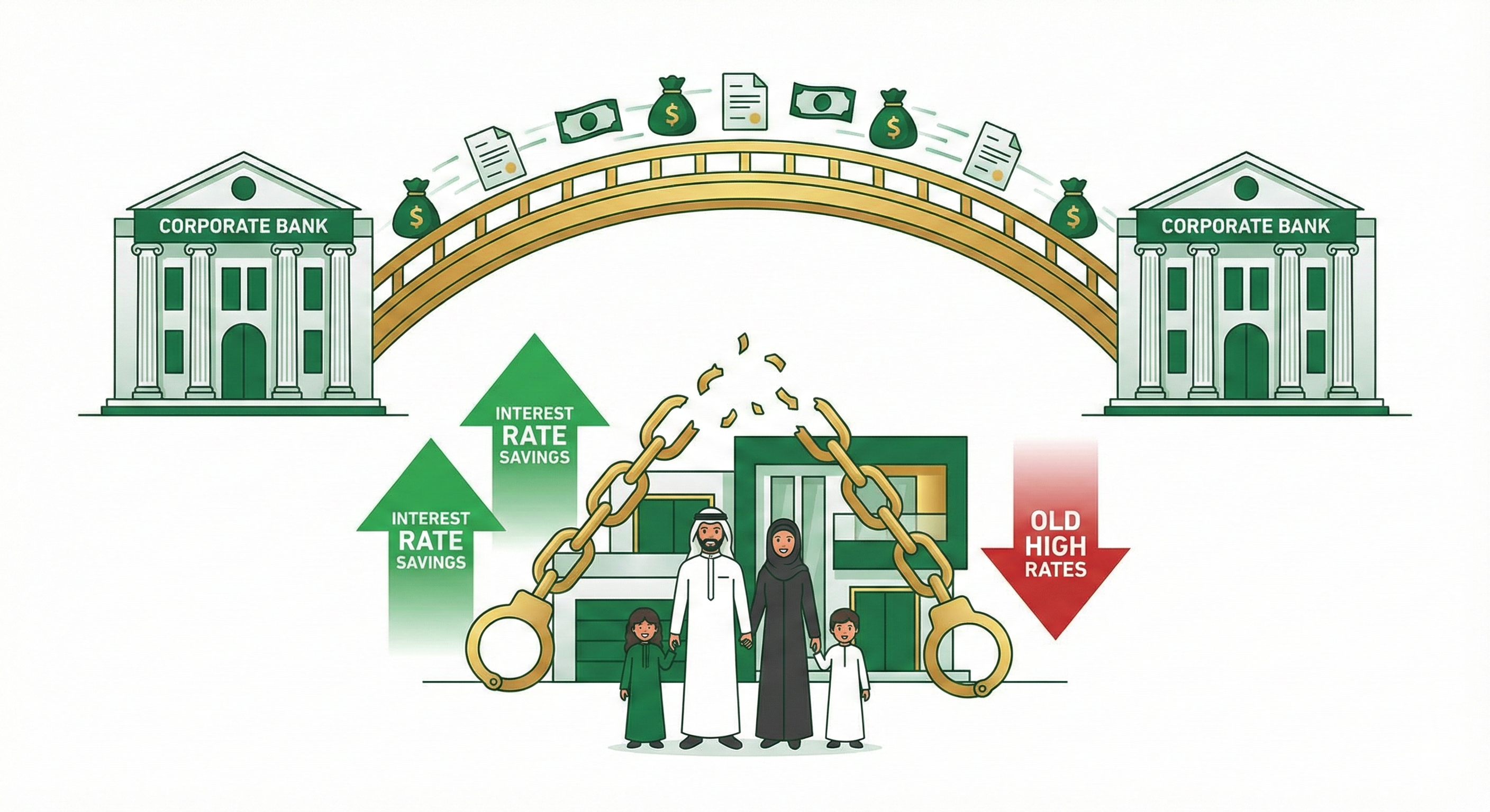 إعادة التمويل العقاري Buyout - نقل المديونية بين البنوك