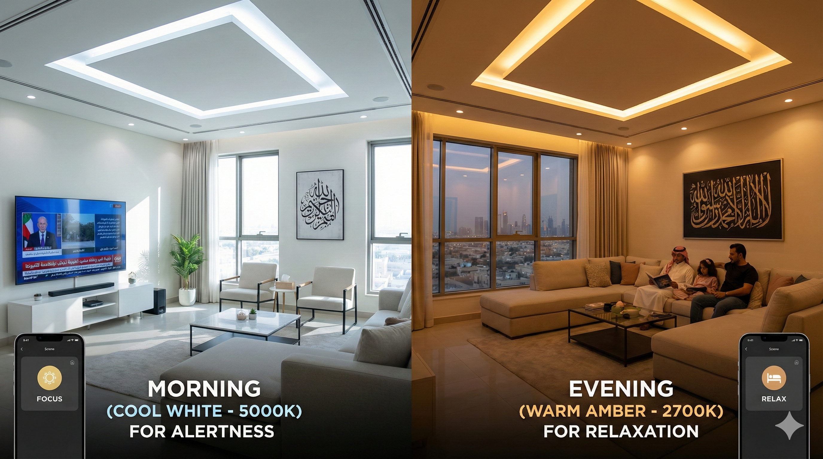 نظام الإضاءة السيركادية الذكية