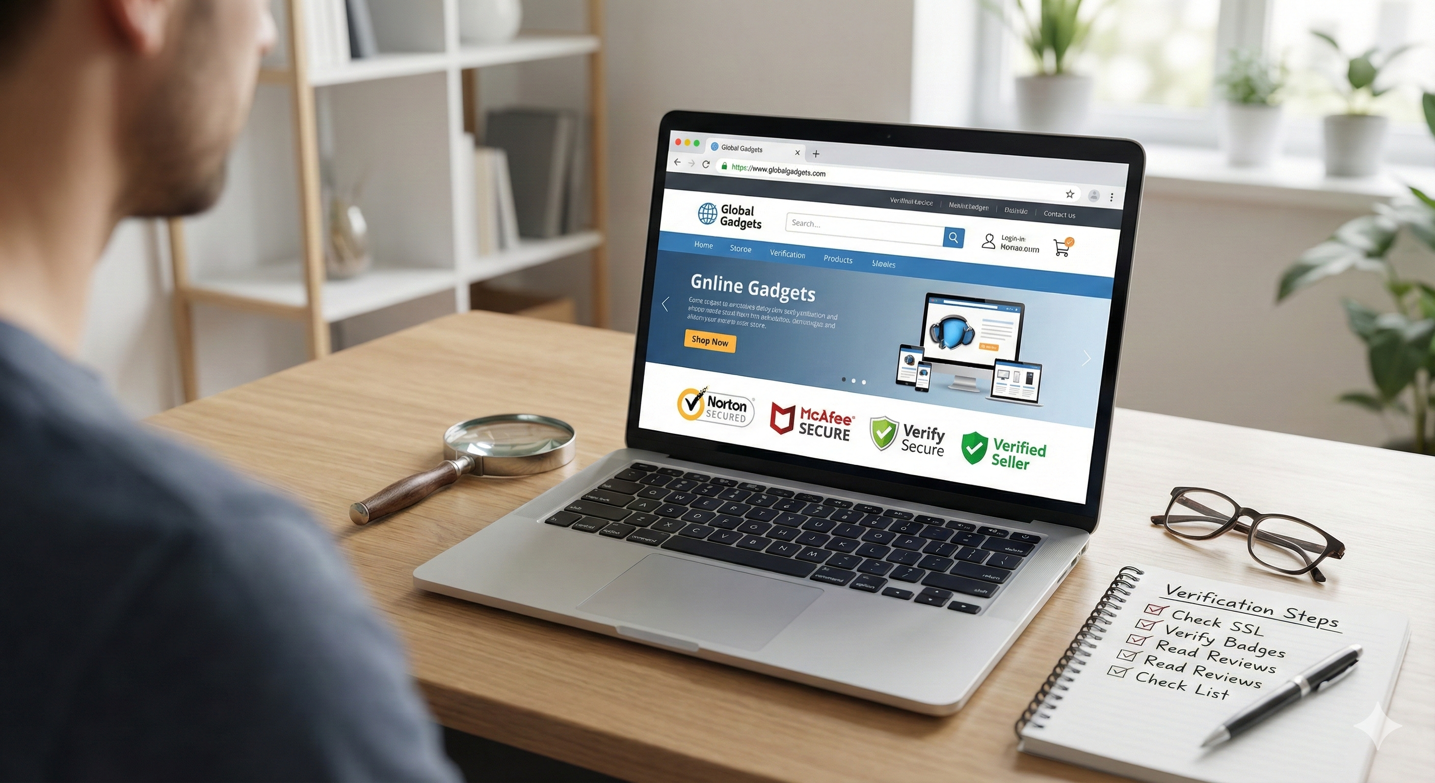 التحقق من المتاجر الإلكترونية الموثوقة