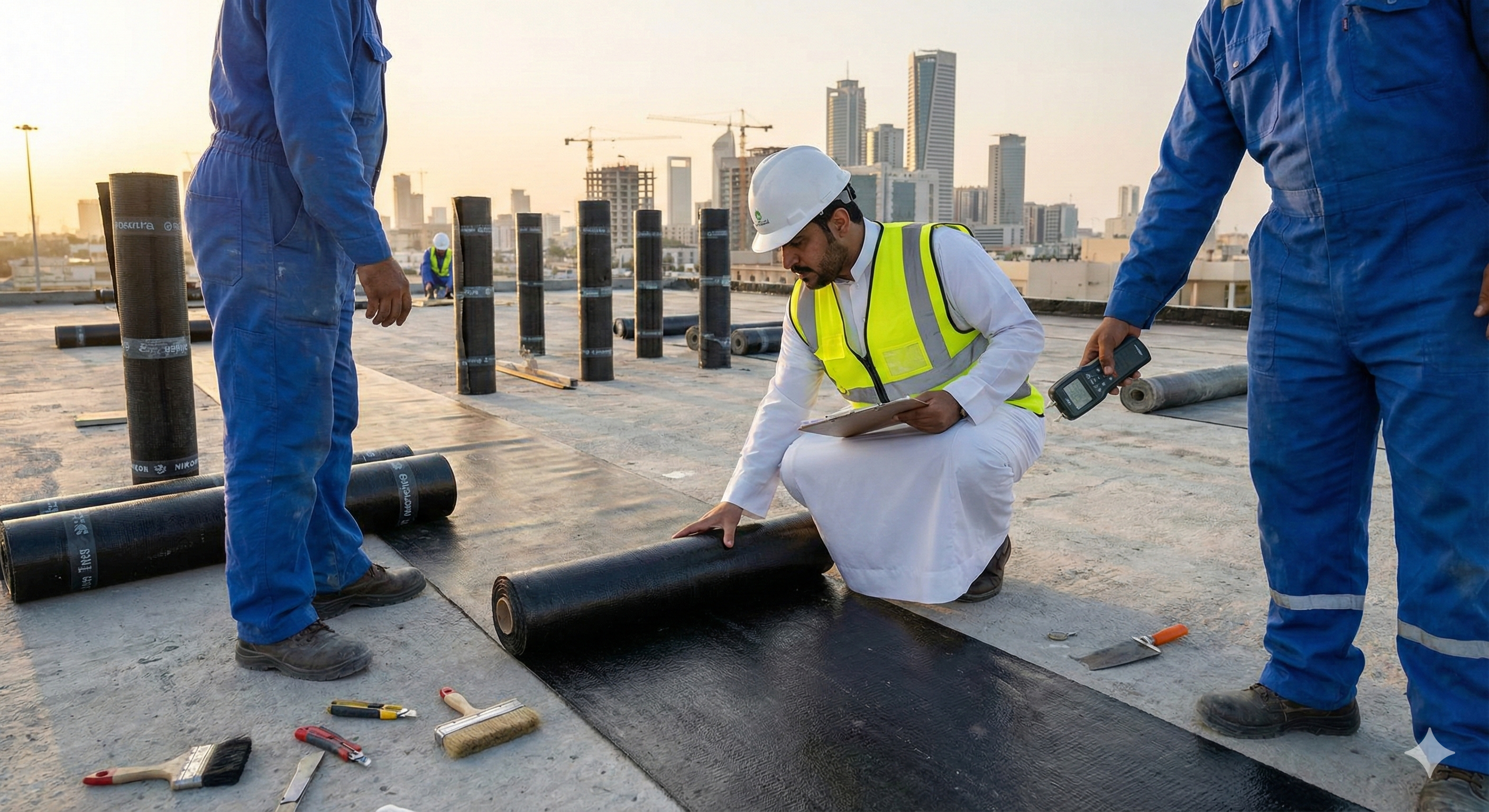 فحص العزل المائي والحراري في المباني