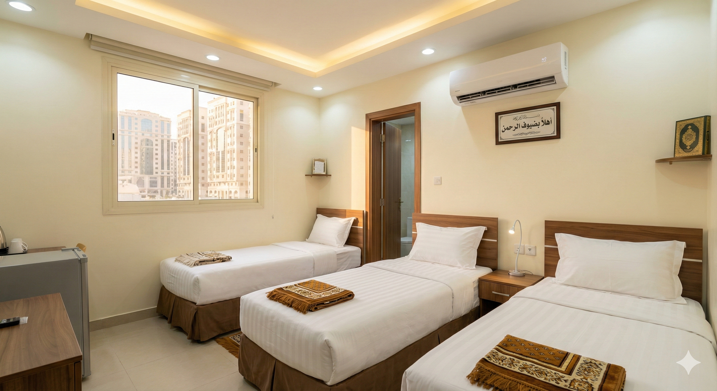 غرفة حجاج مجهزة ونظيفة