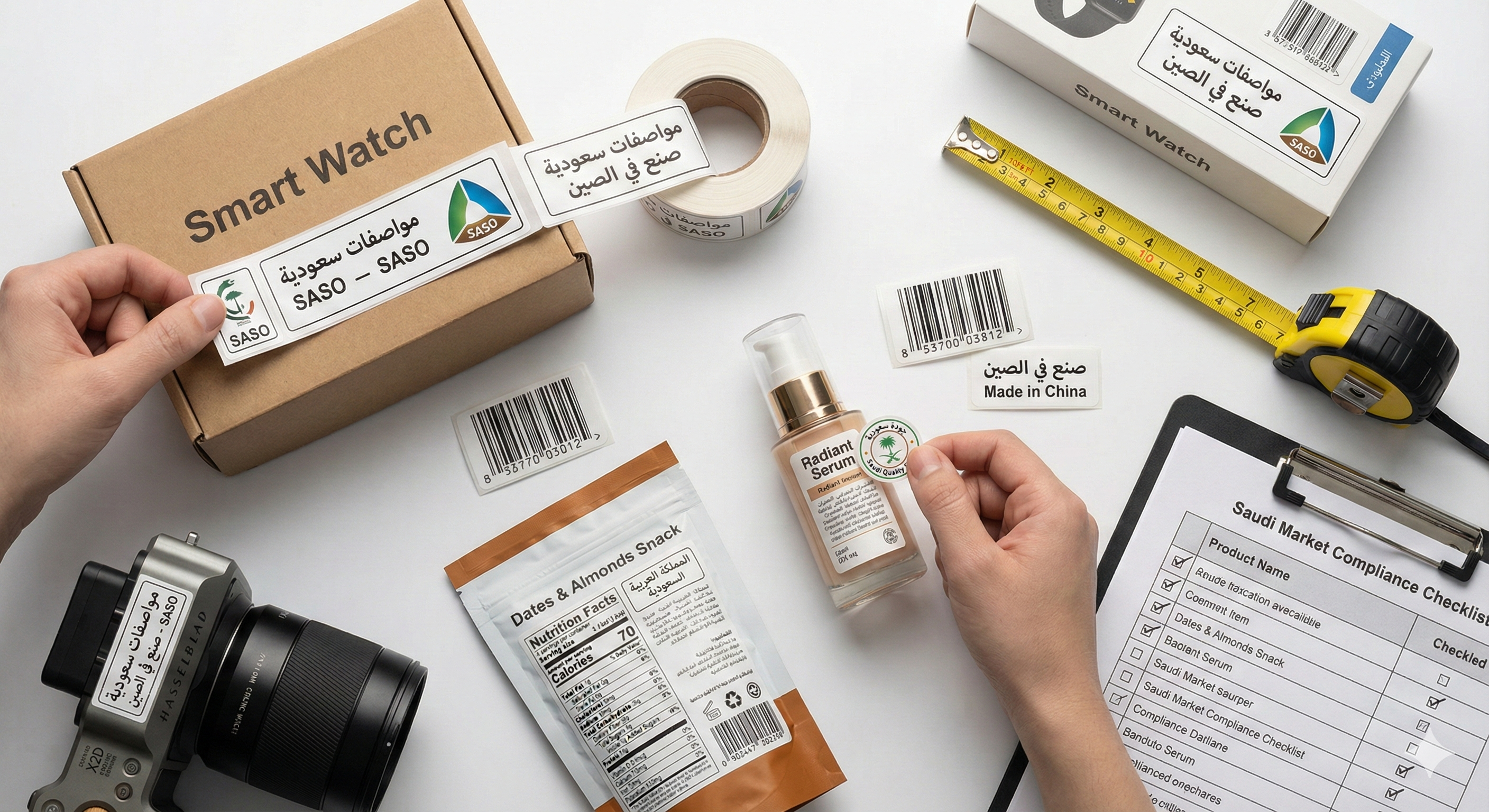 تغليف وتجهيز المنتجات المستوردة للسوق السعودي