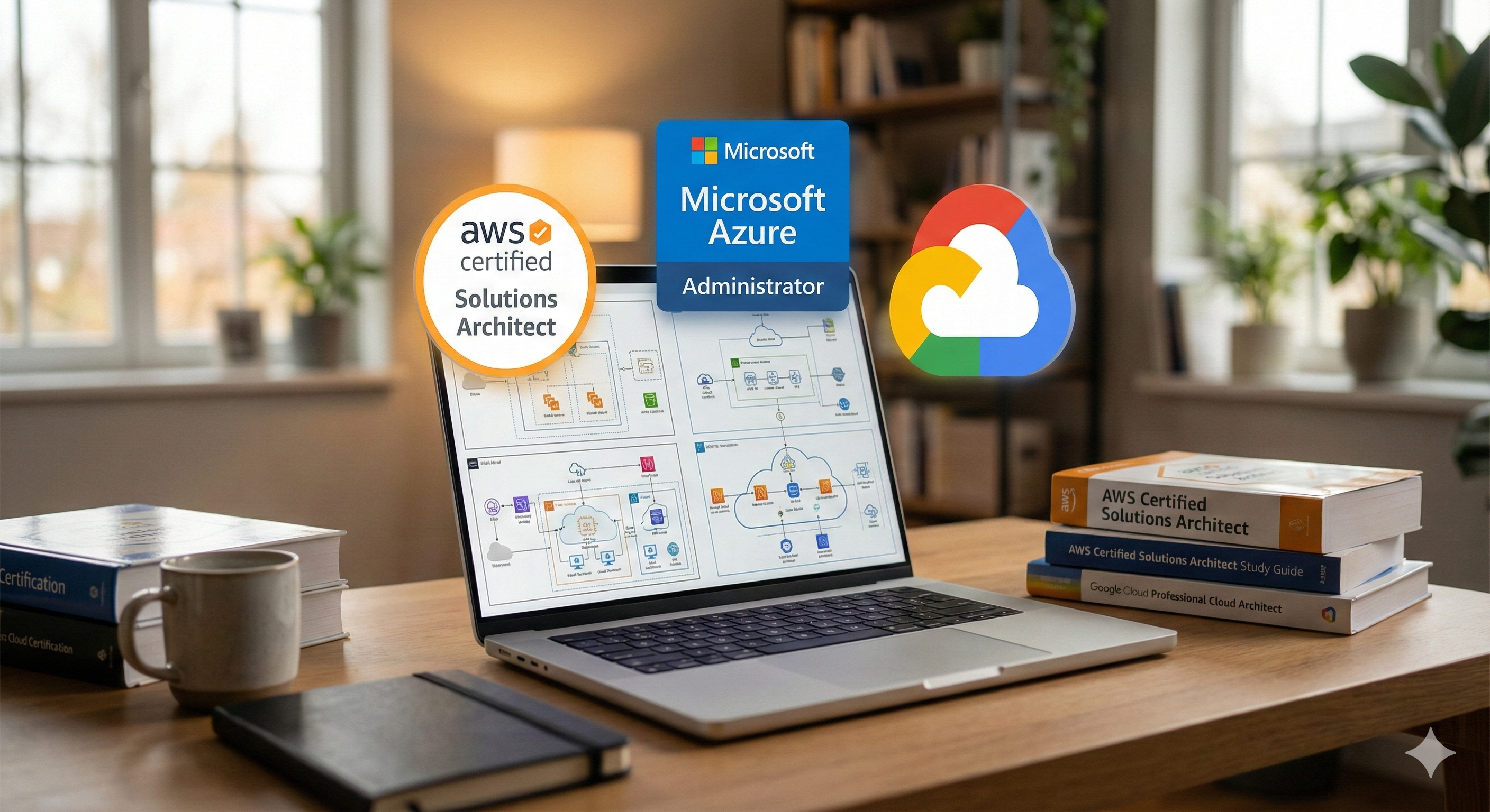 شهادات AWS و Azure و Google Cloud