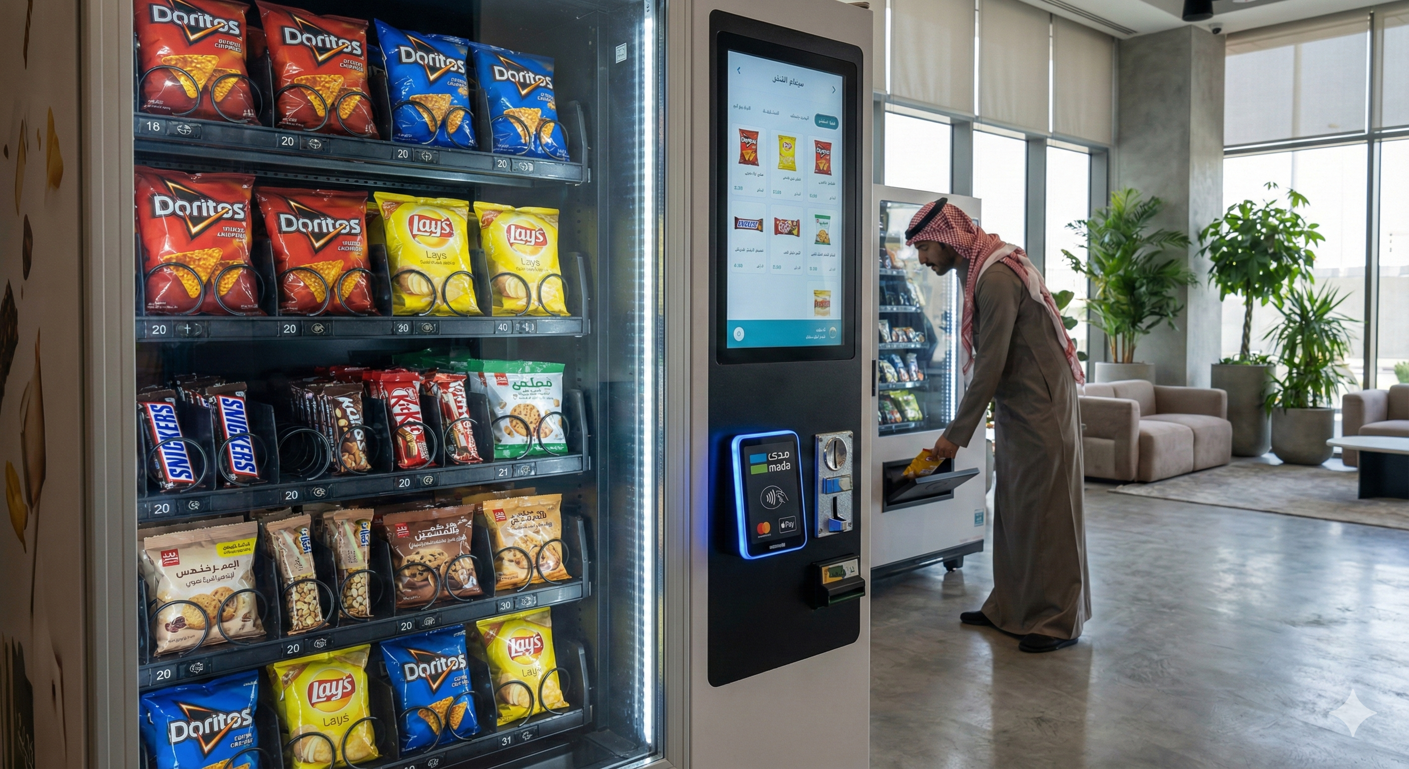 ماكينة السناكات والوجبات الخفيفة