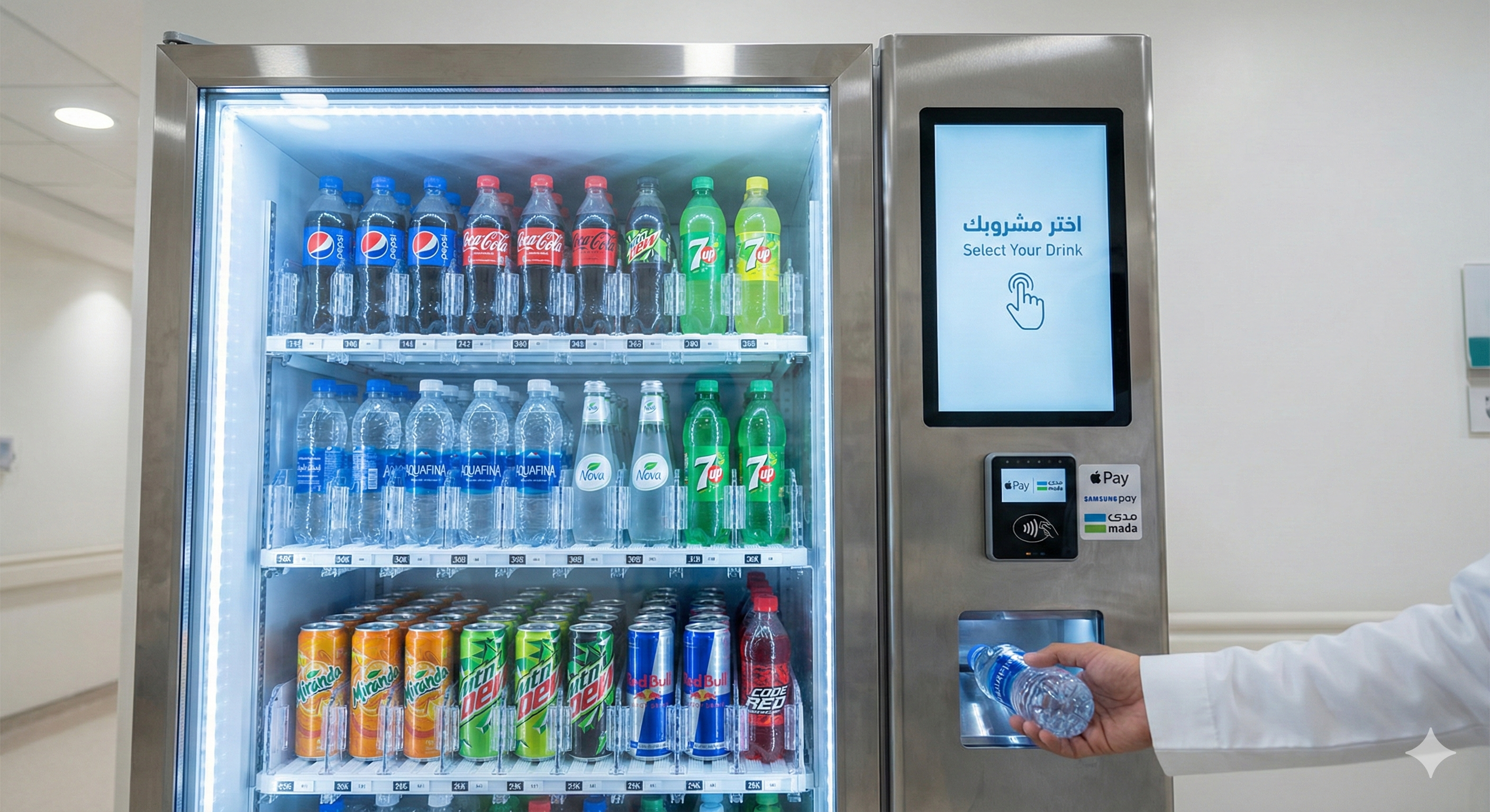 ماكينة المشروبات الباردة