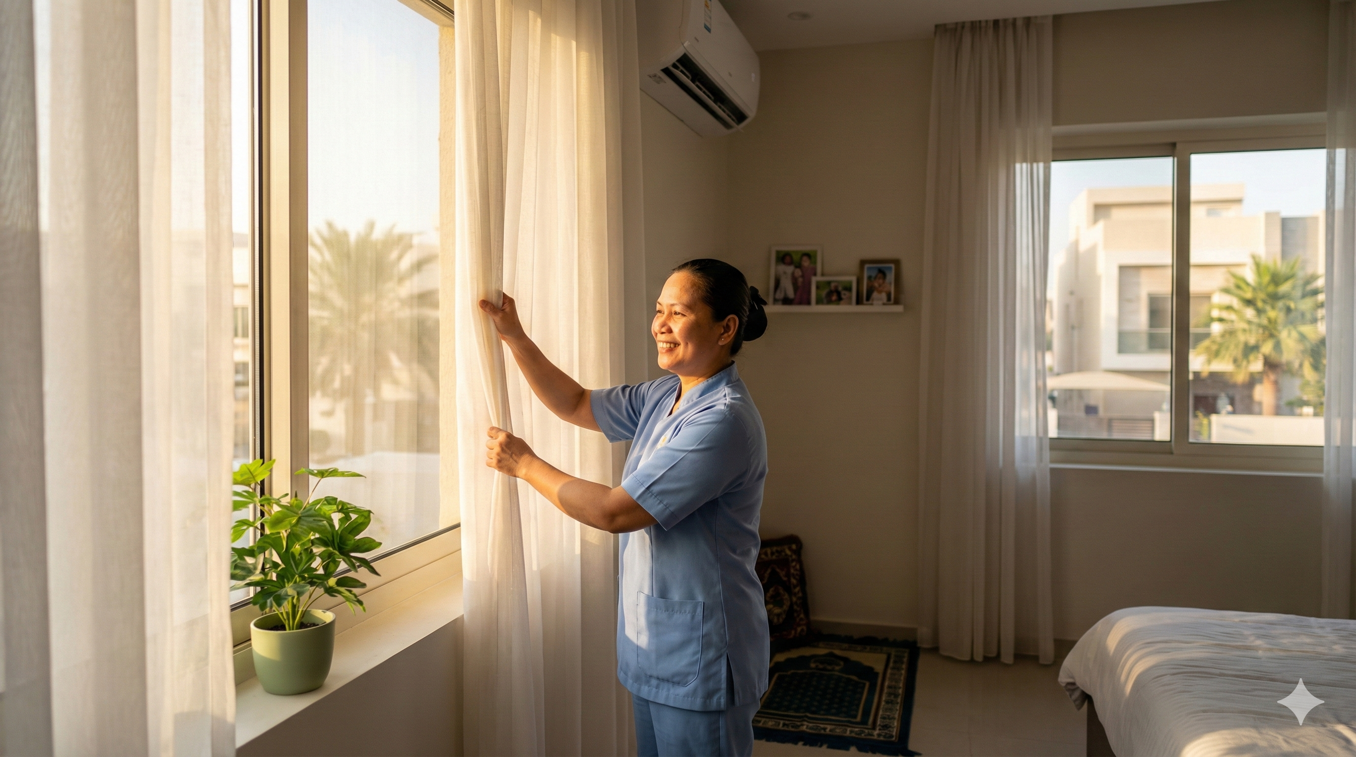 تصميم غرفة عاملة منزلية مريحة وكريمة