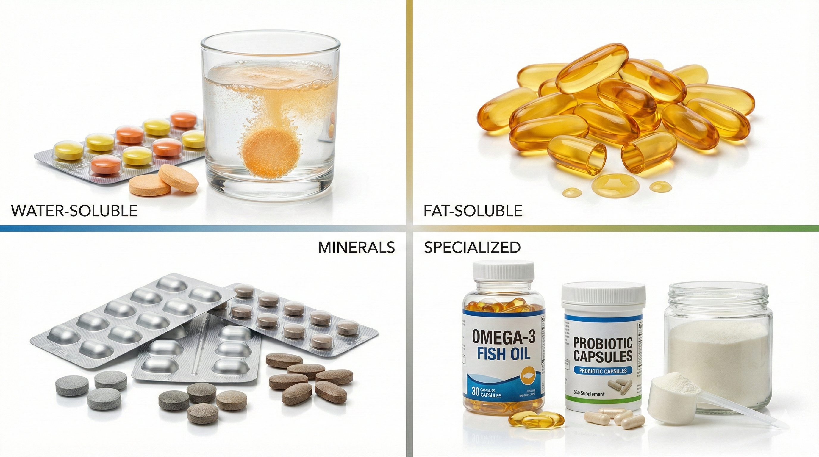 Different types of vitamins