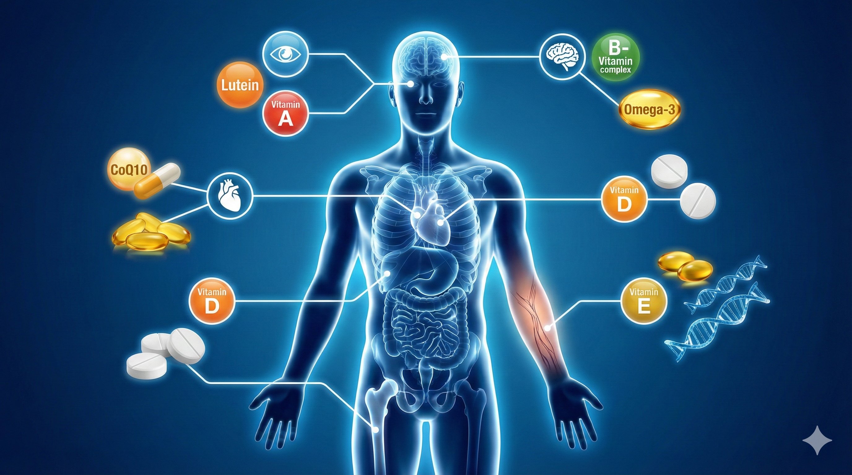 Vitamin benefits for different body organs