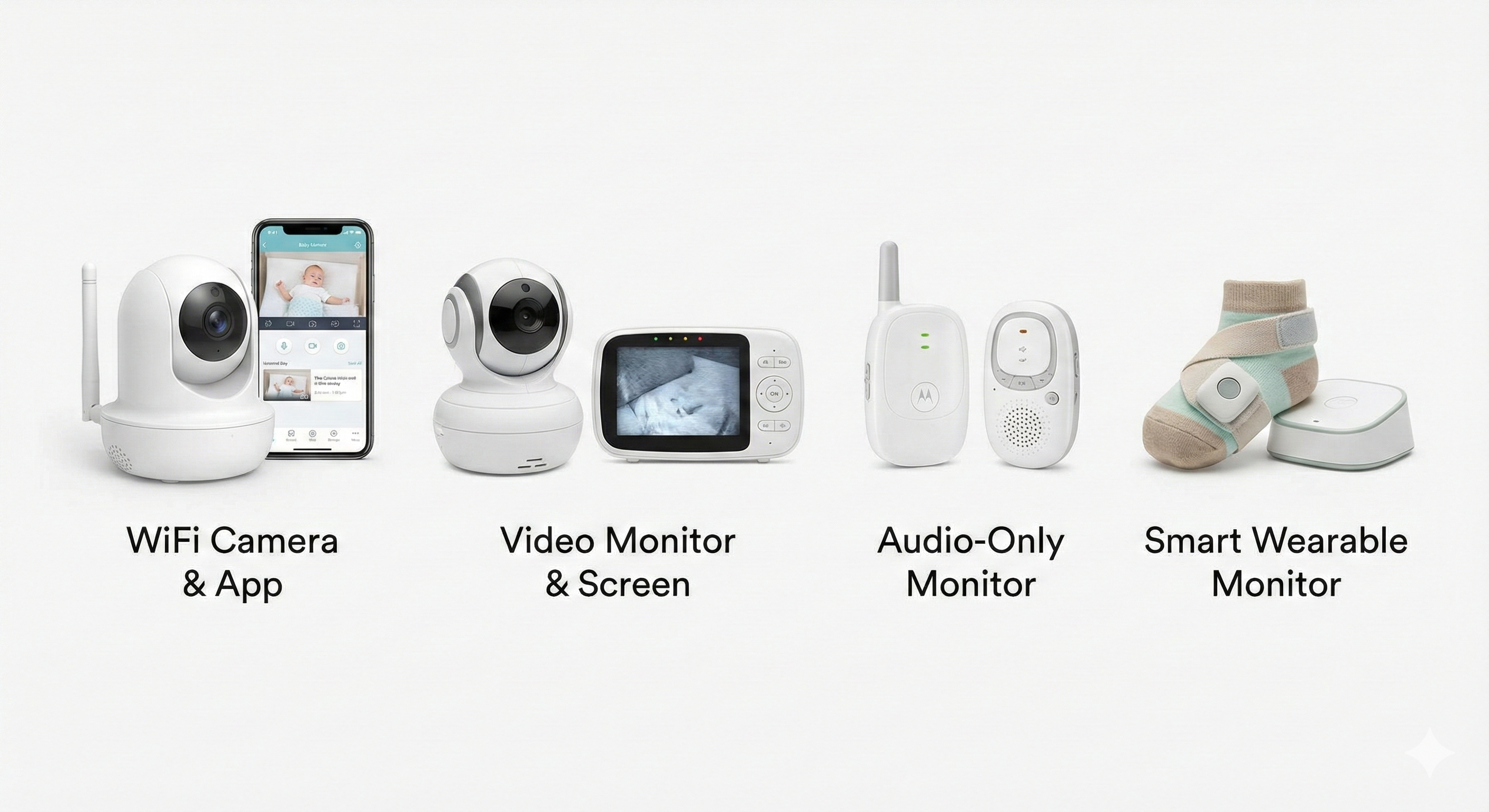 أنواع كاميرات مراقبة الأطفال المختلفة