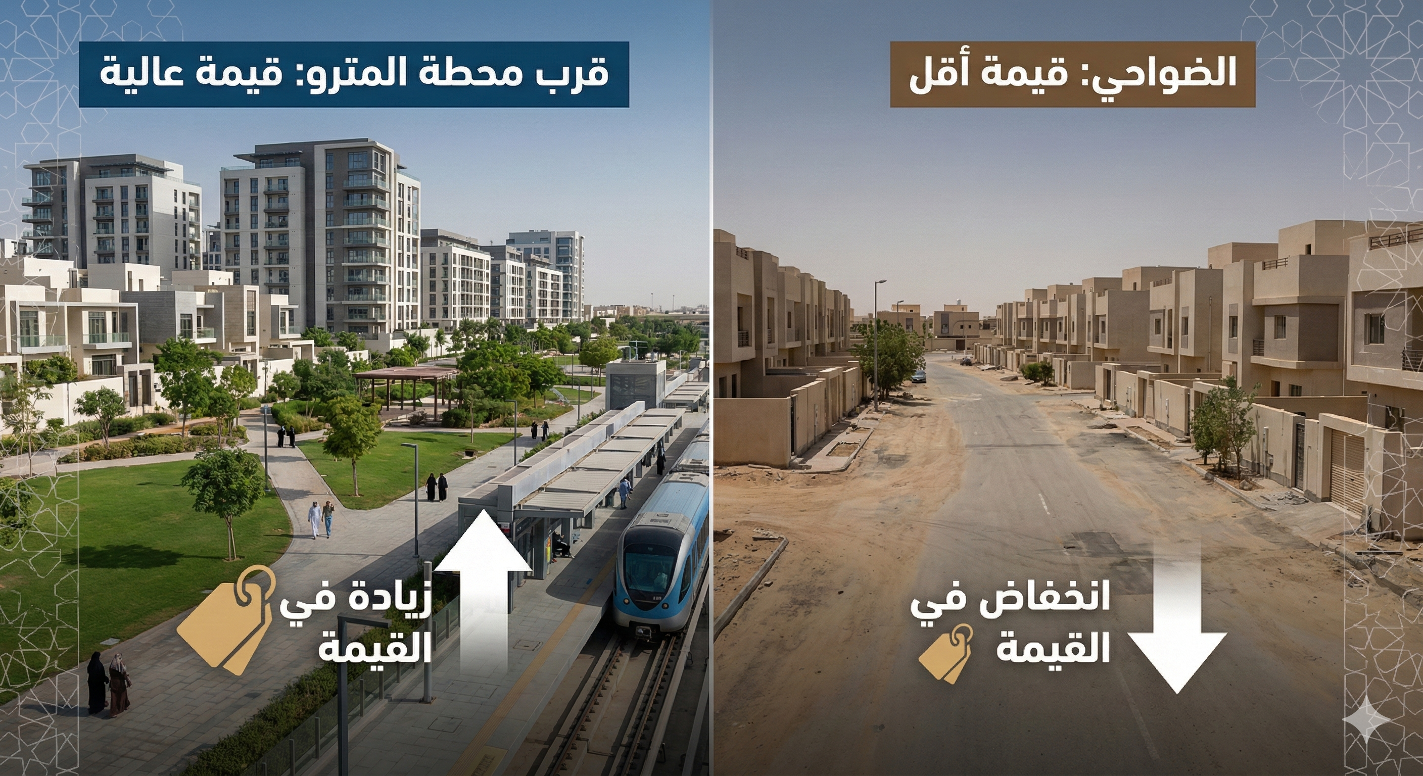 تأثير القرب من مترو الرياض على قيمة العقارات