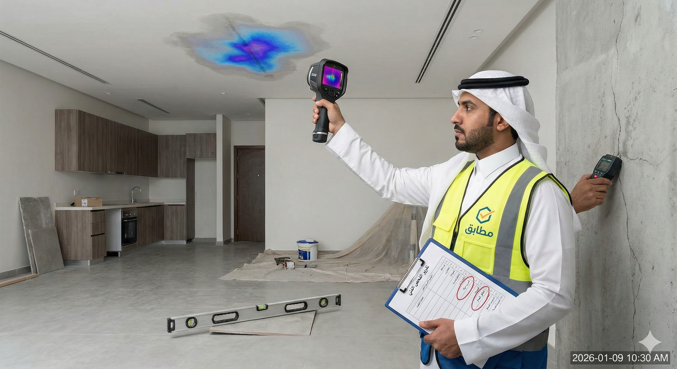 فحص الشقة وكشف العيوب قبل الاستلام في السعودية