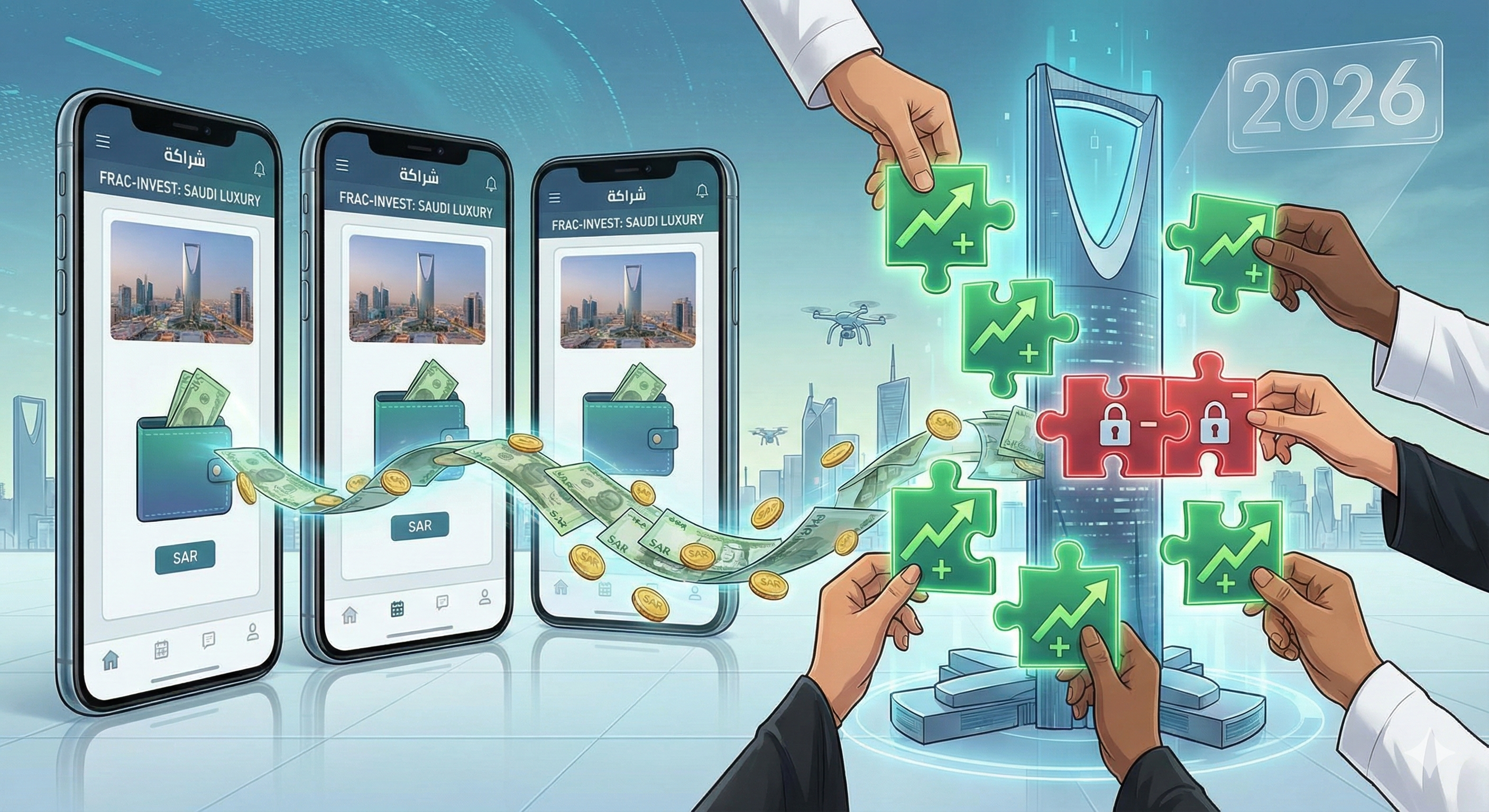 تطبيقات التمويل الجماعي العقاري في السعودية