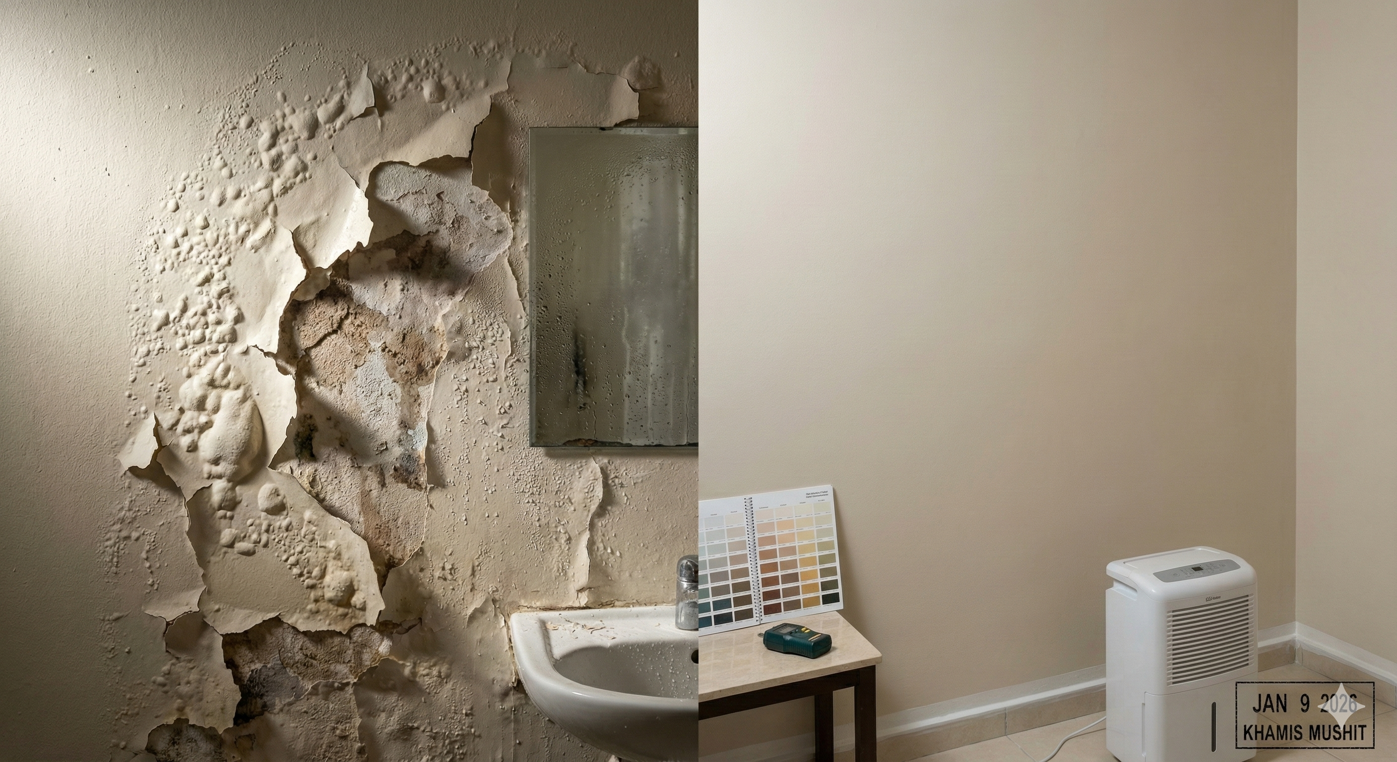 تقشير البوية والدهان على الجدران