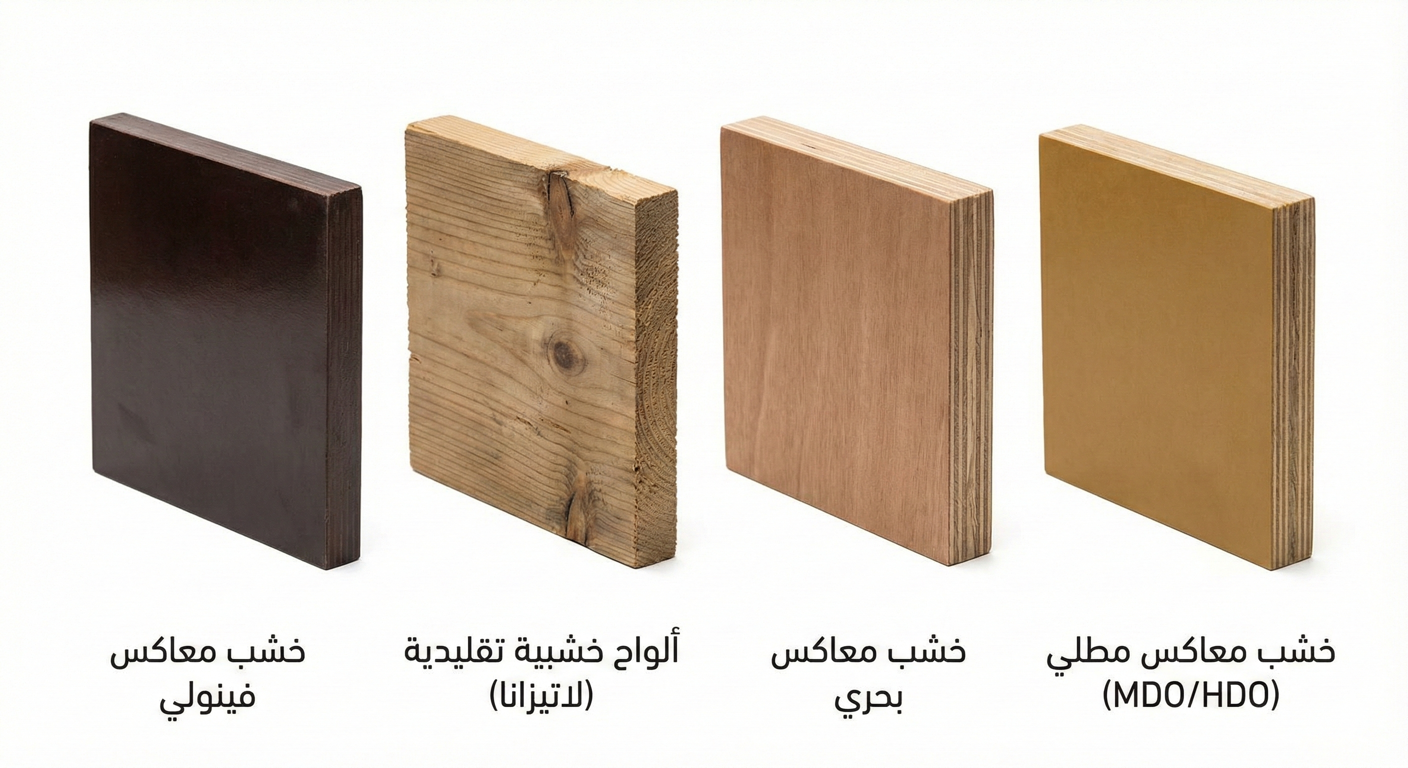 أنواع الخشب المستخدمة في صب الخرسانة