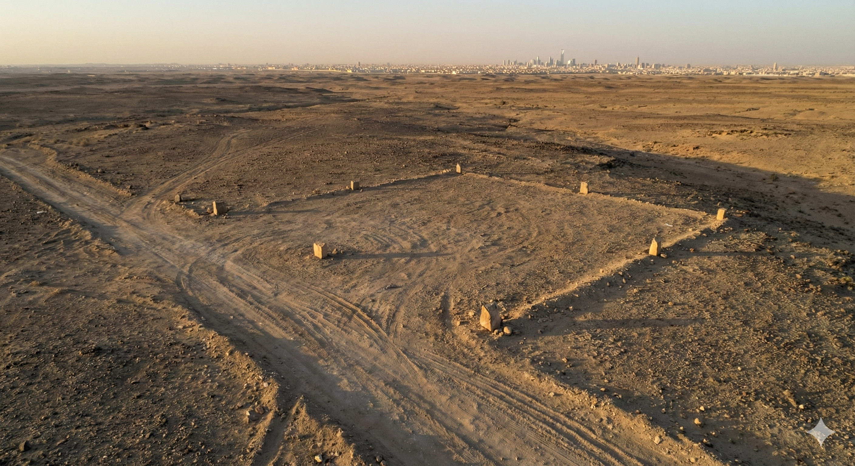 أرض في موقع بعيد بدون خدمات - موقع ميت استثمارياً