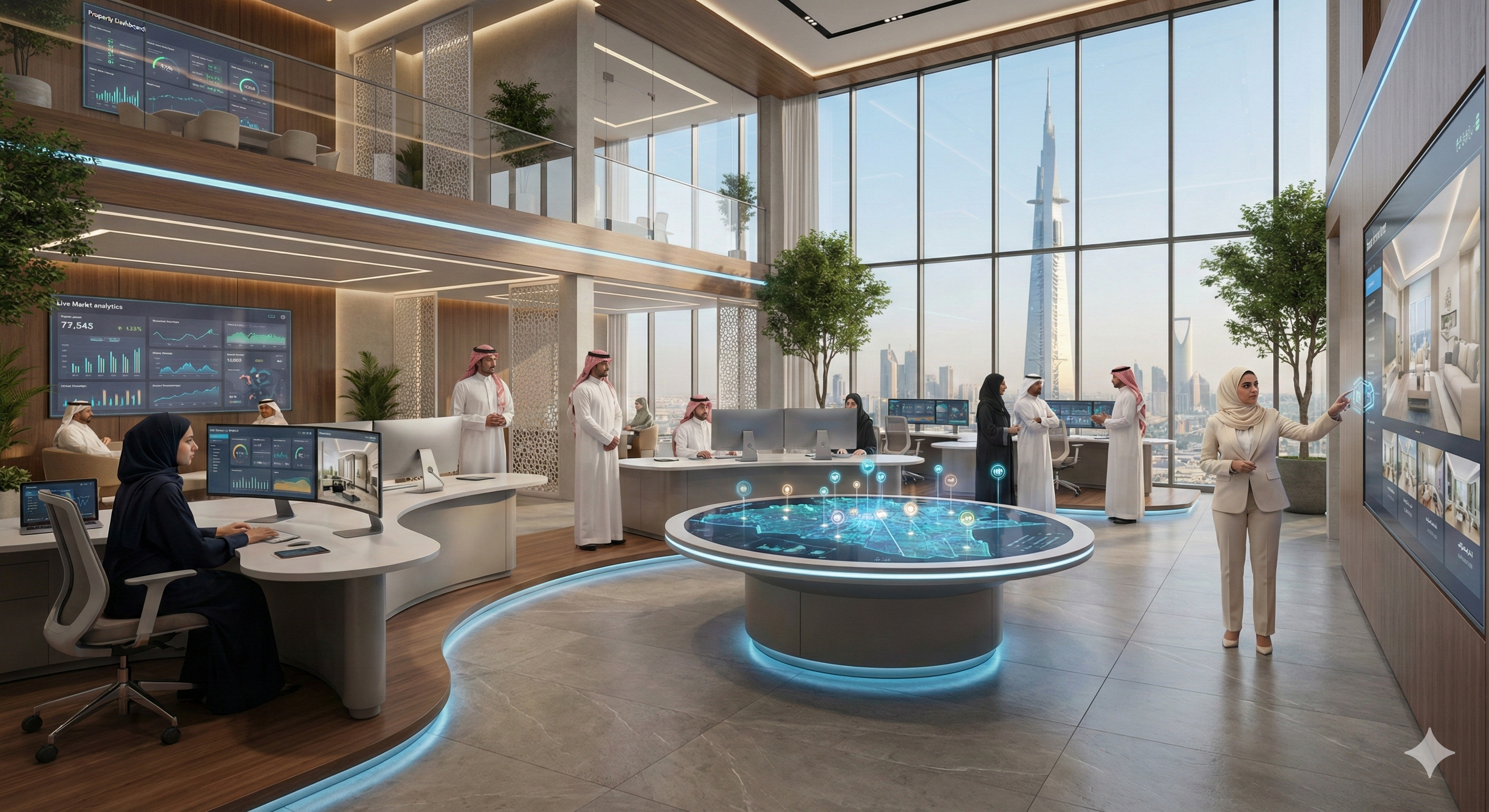 The future smart real estate office