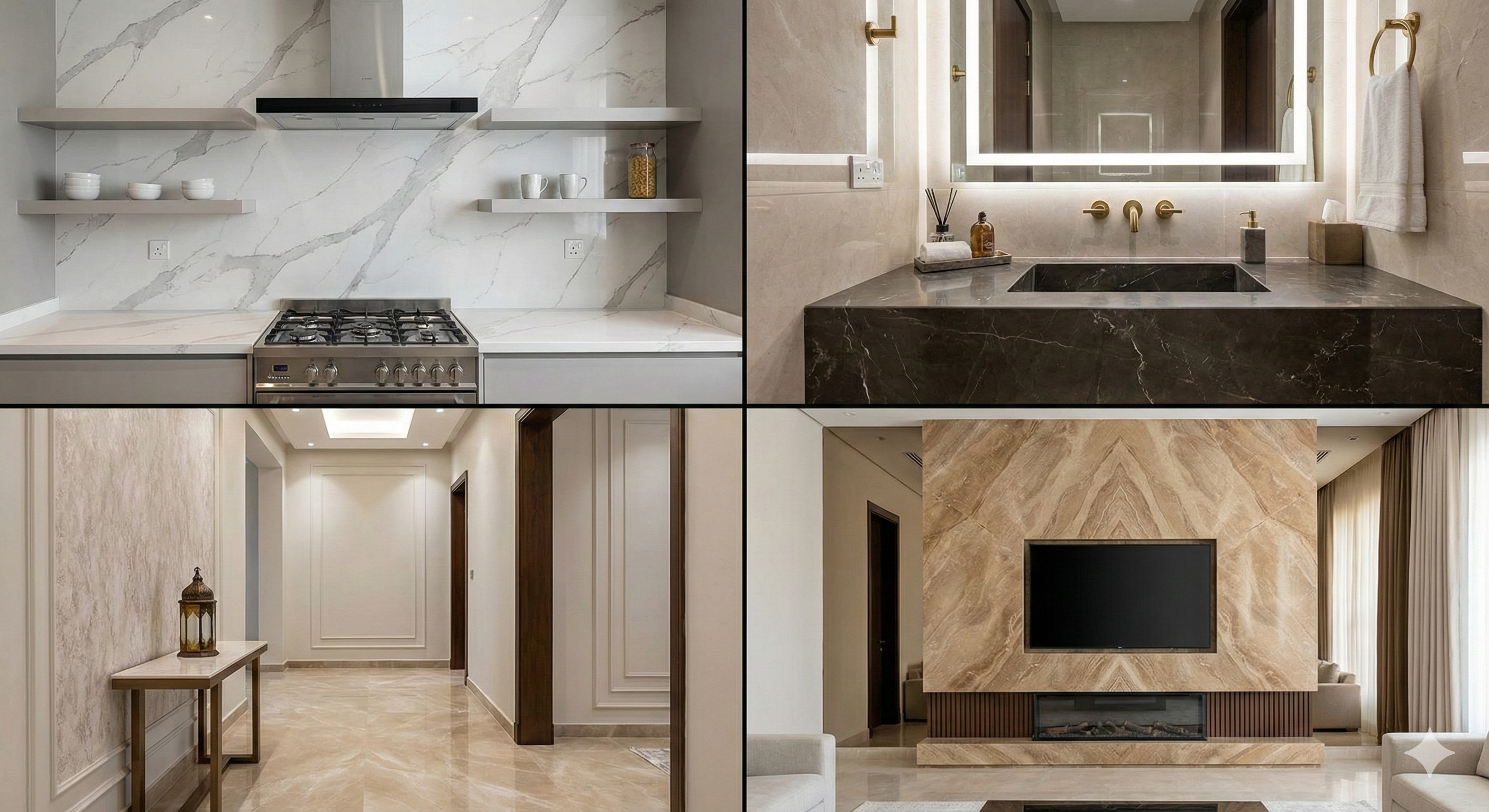 استخدامات بديل الرخام في الديكور