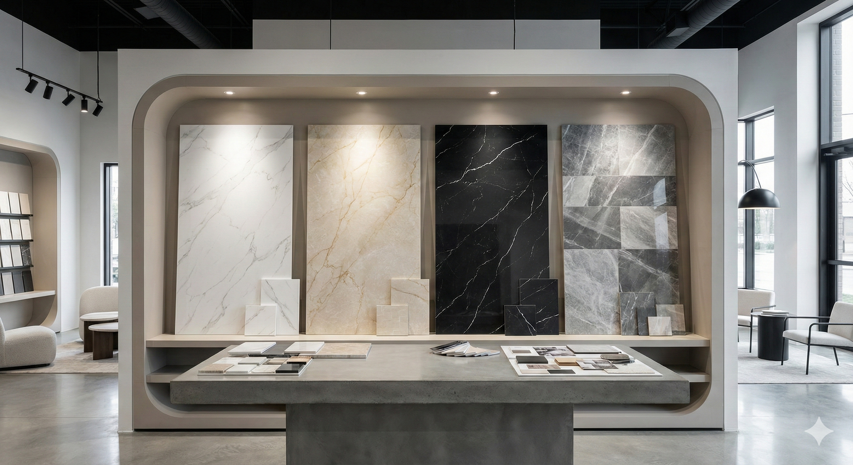 ألوان وأشكال بديل الرخام